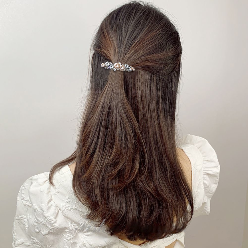 The Beauty House Haarspange Haarklammer Haarkamm Haarschmuck mit Zirkonia und Perlen, auch für Hochzeit, Party und besondere Anlässe