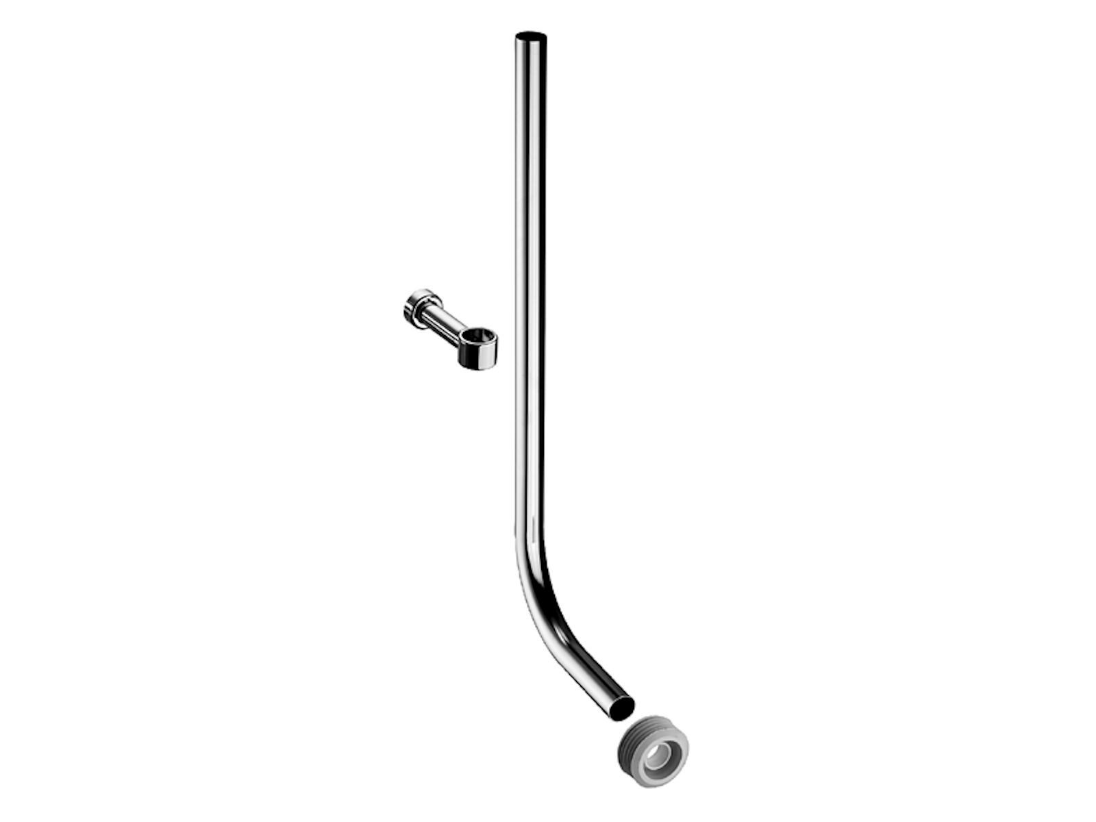 WC-Druckspüler WC - Spülrohrgarnitur - chrom, Ø 28 x 600 x 200 mm - 032090699