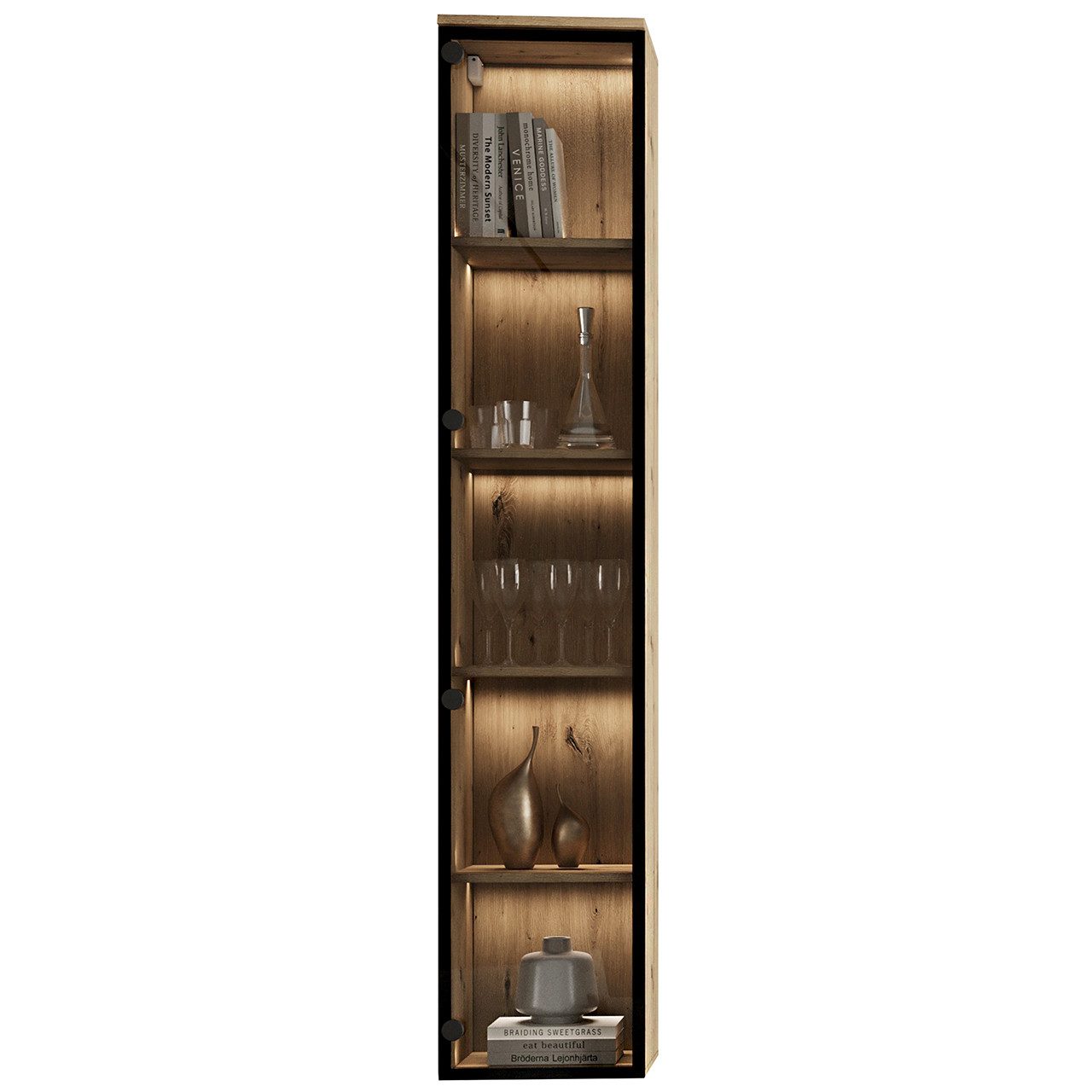 MOEBLINE Glasvitrine Hängevitrine FIVO 03 Artisan günstig online kaufen