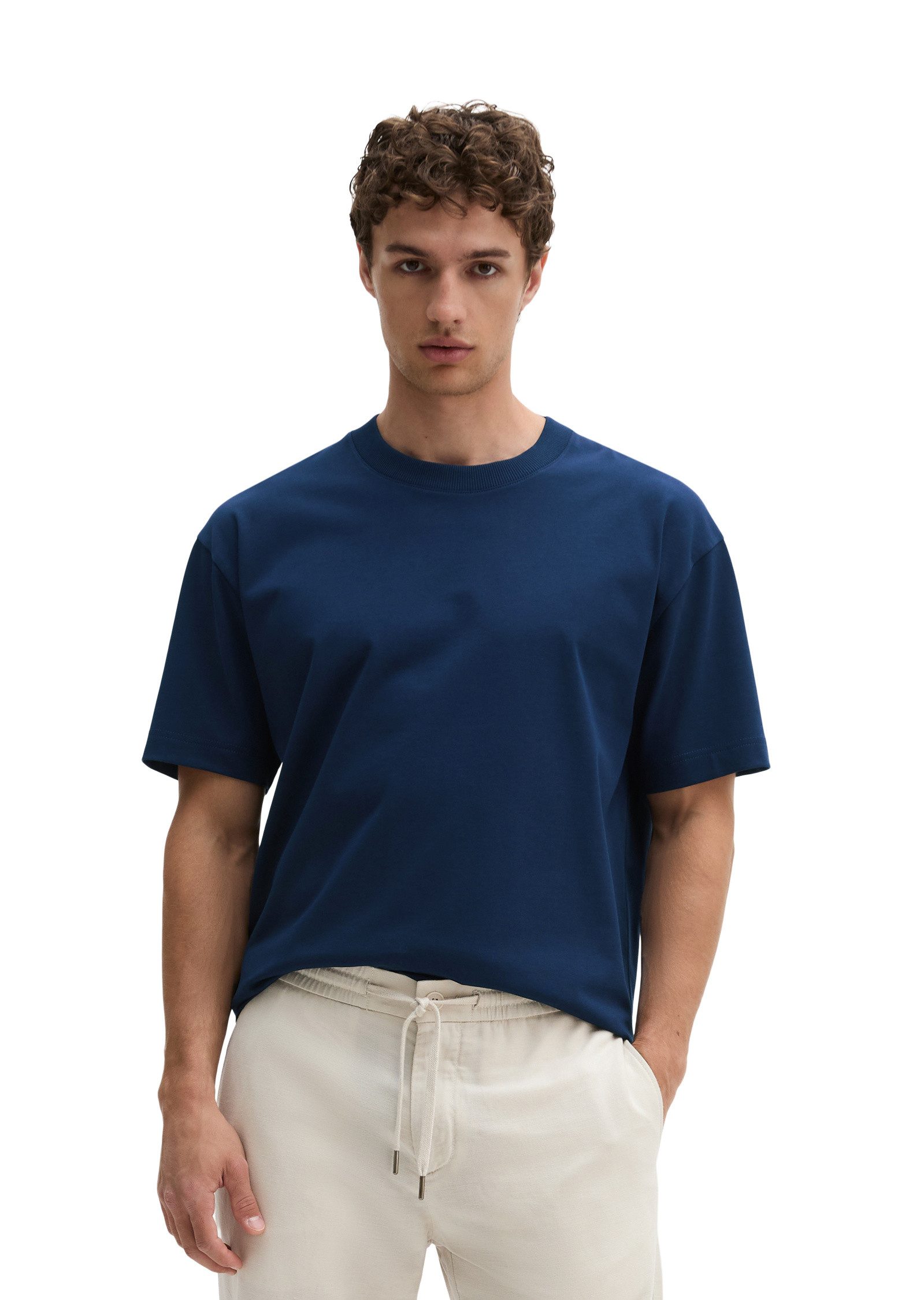 Marc O'Polo T-Shirt aus schwerem Bio-Baumwoll-Jersey