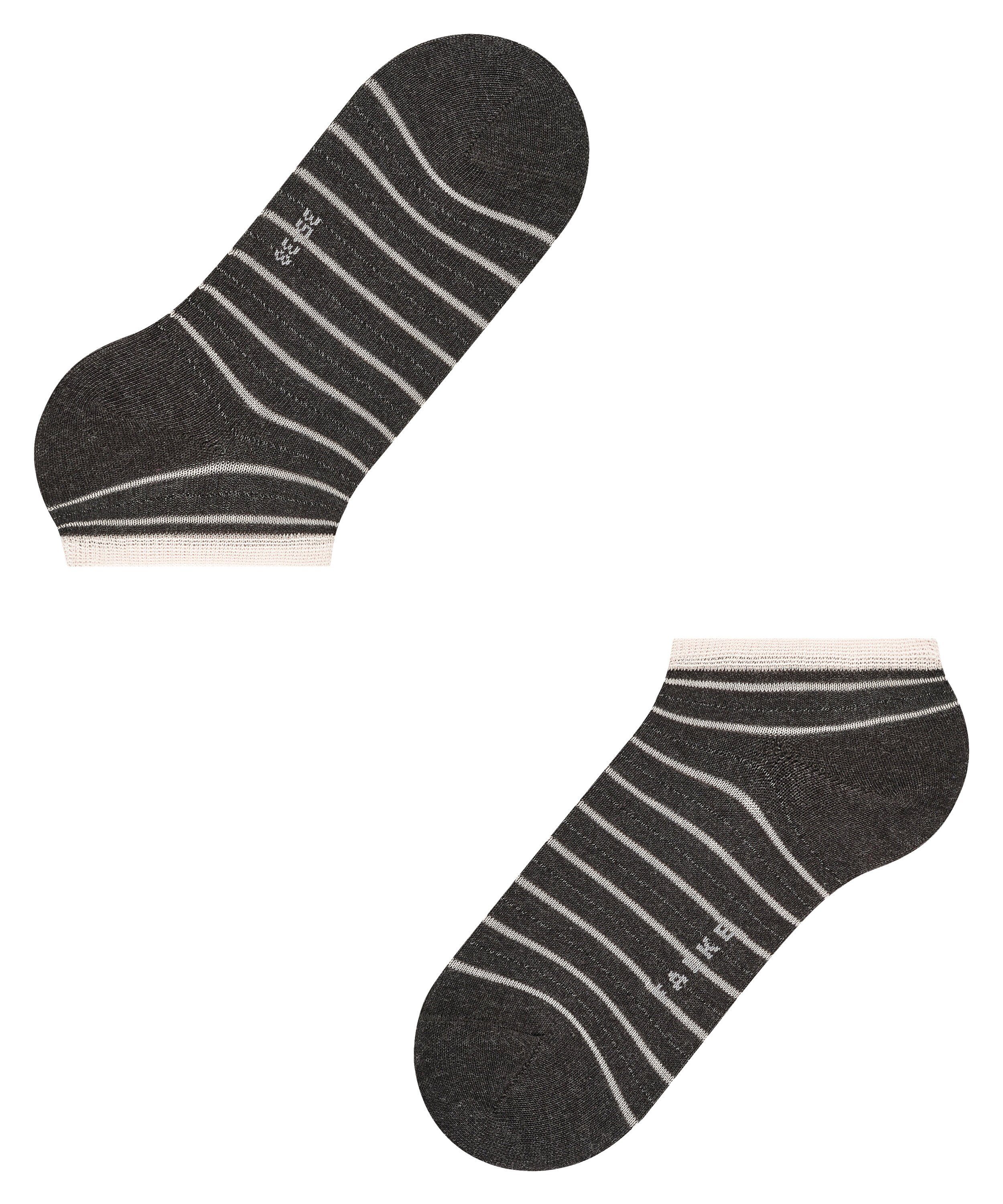 Shimmer Lurexgarn (1-Paar) anthra.mel Sneakersocken FALKE mit (3080) Stripe