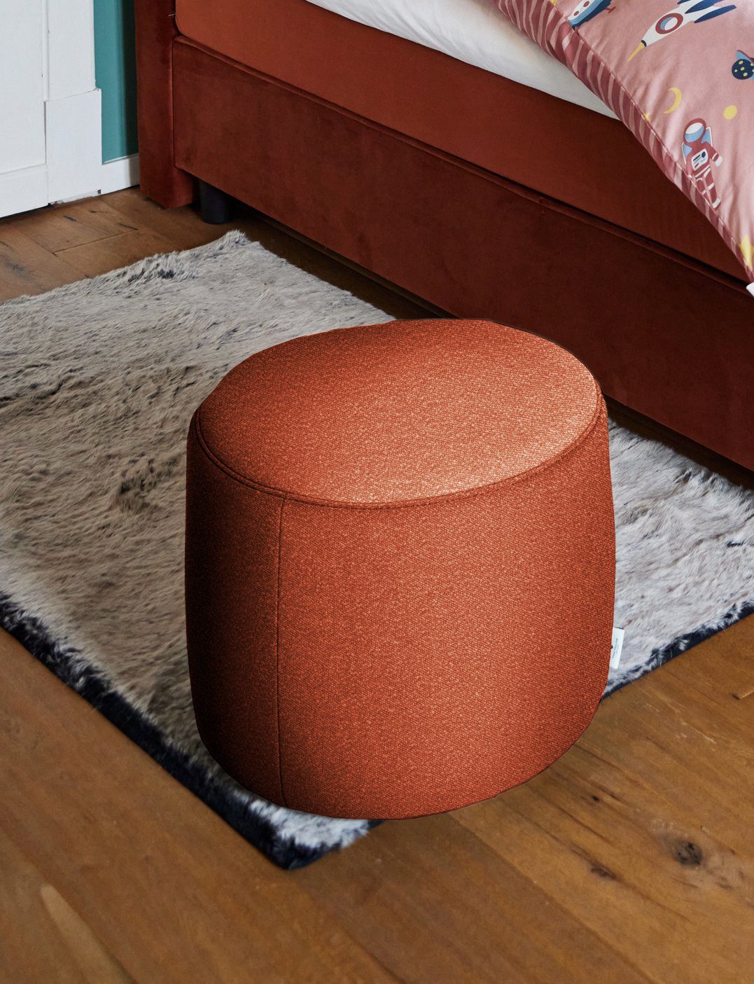 TOM TAILOR HOME Pouf DROP PURE, ø 50 cm