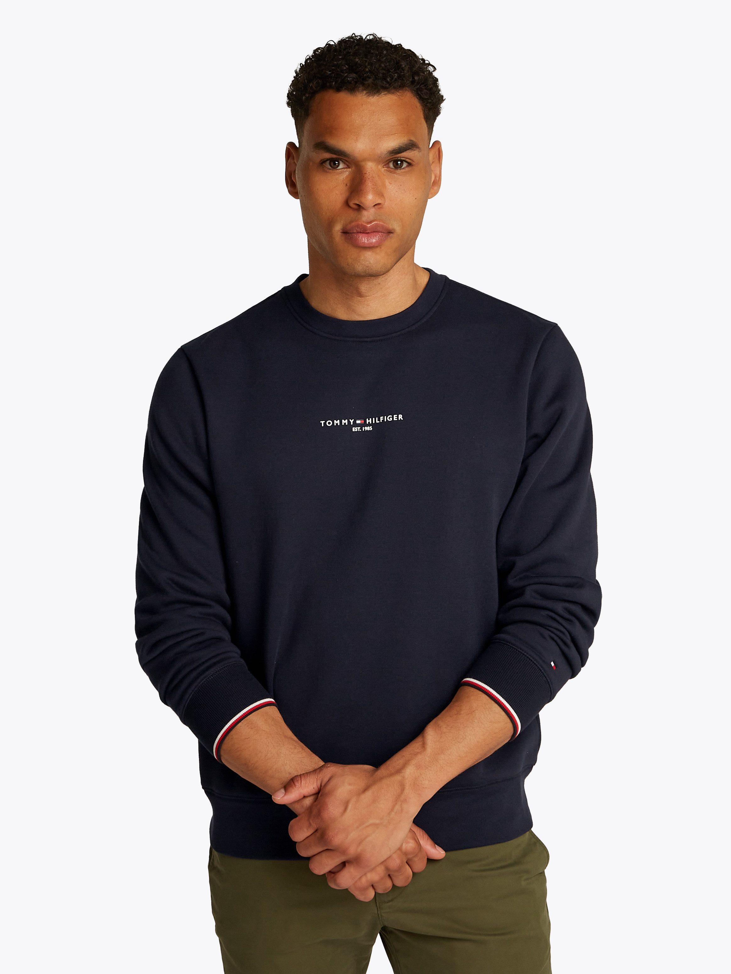 Sweatshirt SMALL TOMMY LOGO CREWNECK
