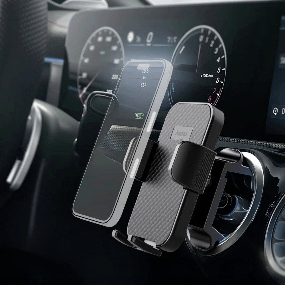 Hama Handy-Halterung Hama Auto-Handyhalterung für runde Lüftung, 360 Grad drehbar, universa