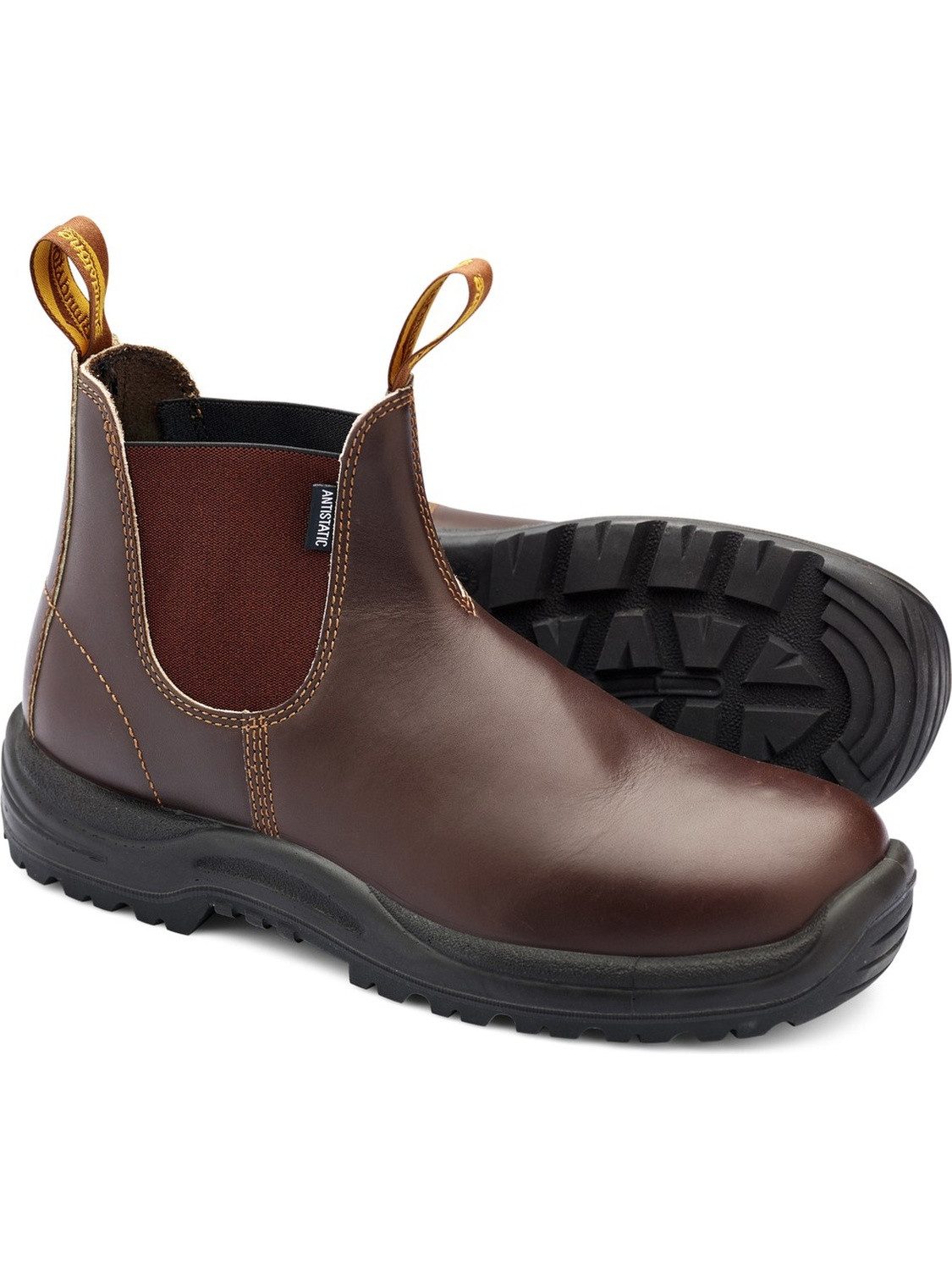 Blundstone 122 Safety Series Stiefel Chestnut Brown Leather