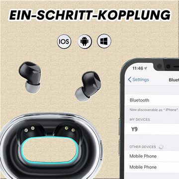 Xmenha leichtem Gewicht Mini In-Ear-Kopfhörer (Ideales Geschenk für Freunde und Familie, das Schönheit, Funktionalität und Qualität vereint., Lang anhaltende Leistung einfache Bedienung, 24 Stunden Akkulaufzeit)