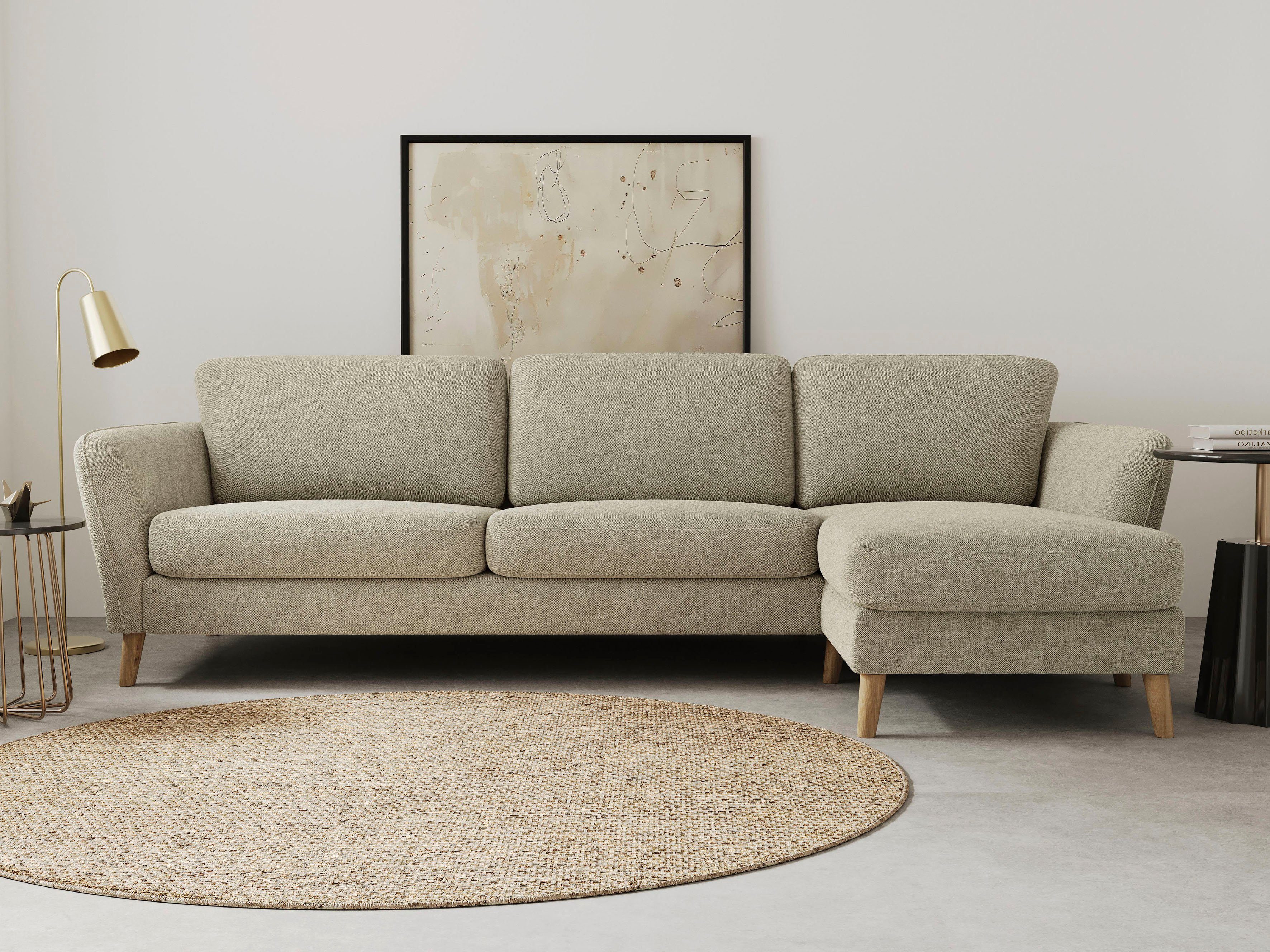 Home affaire Ecksofa "MARSEILLE (279/152cm),L-Form, Rec. rechts/links, vers günstig online kaufen