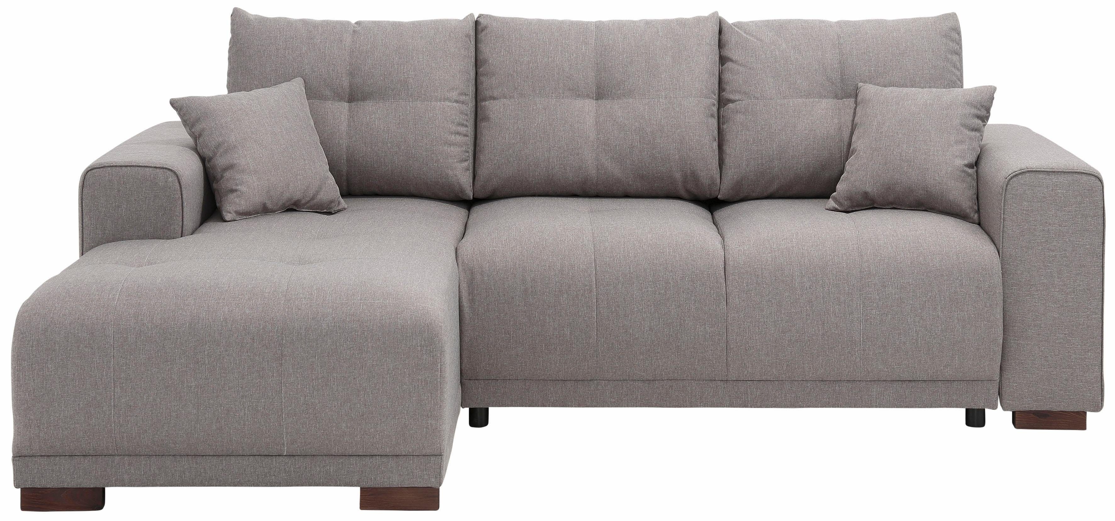 Home affaire Ecksofa Viborg L-Form, mit Regal in der Armlehne, wahlweise mit Bettfunktion