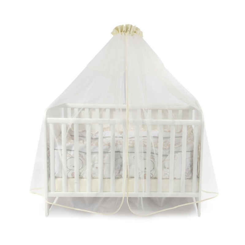 Lorelli Betthimmel Babybetthimmel Baldachin 480 x 150 cm, Insektenschutz Babybett Laufstall