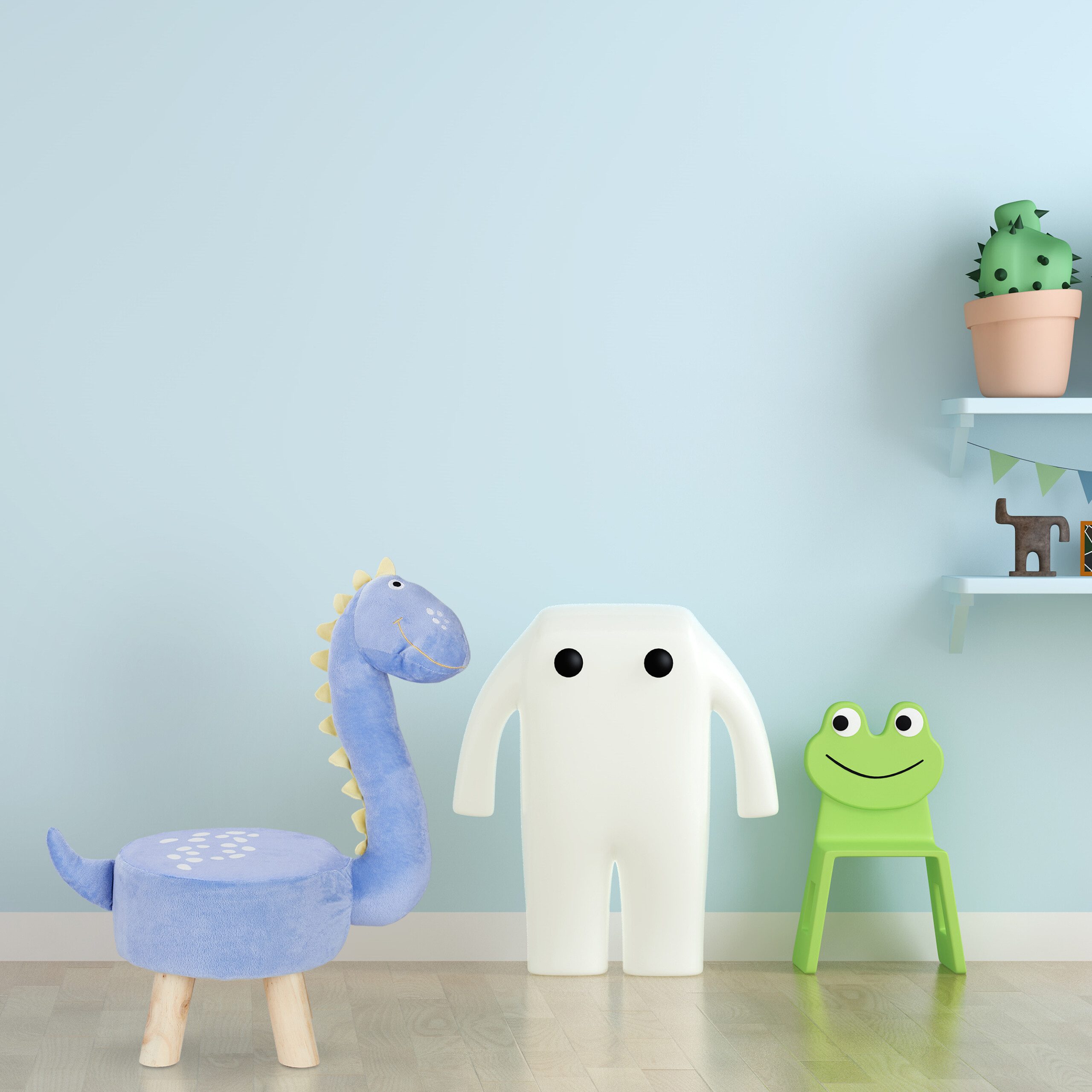 relaxdays Hocker Tierhocker für Kinder, Dino günstig online kaufen