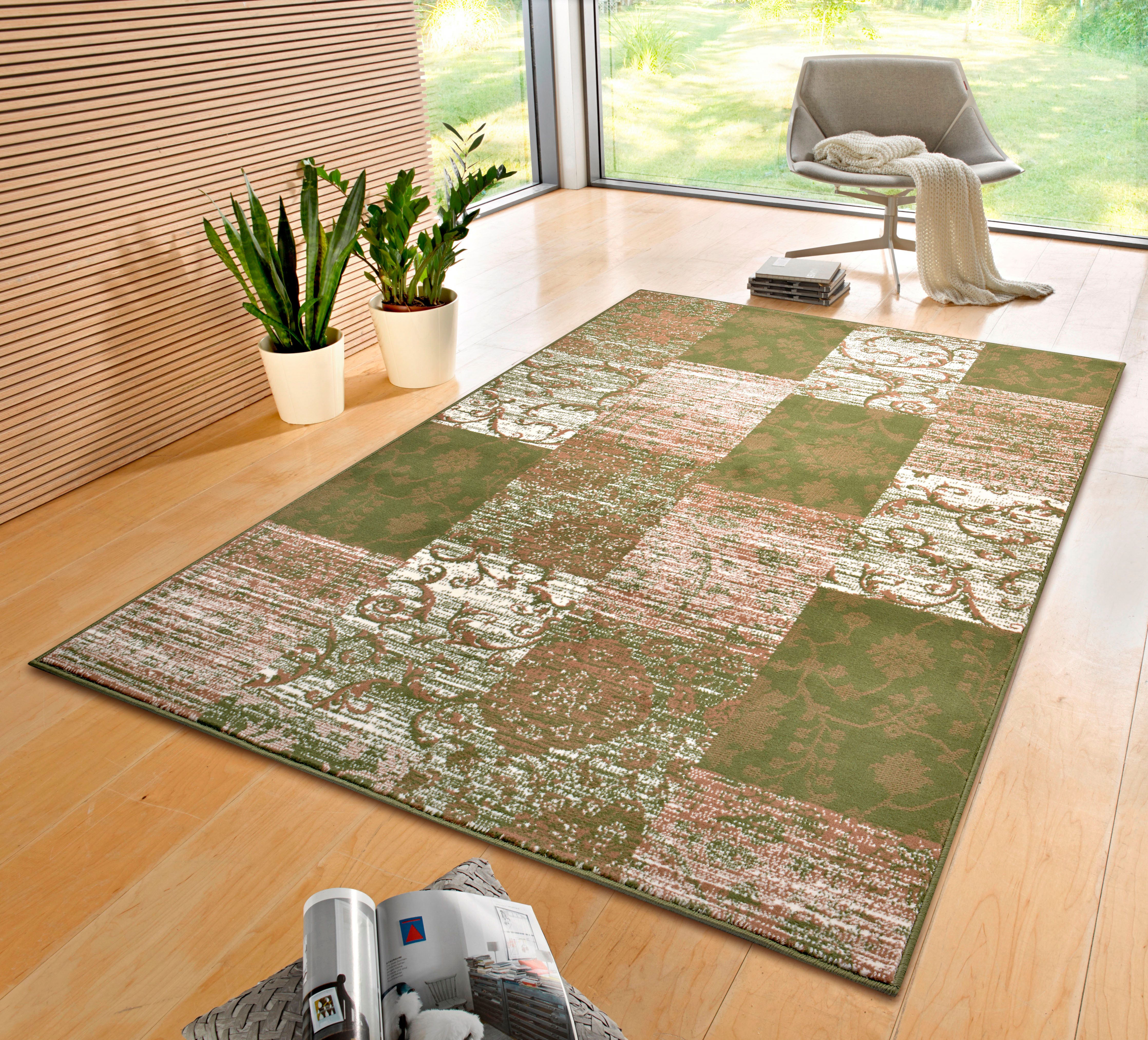 HANSE Home Teppich Bloques, rechteckig, Höhe: 9 mm, Kurzflor, Weich, Mehrfarbig, Wohnzimmer, Schlafzimmer, Esszimmer