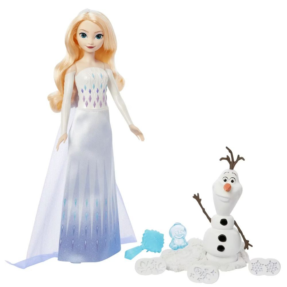 Disney Frozen Anziehpuppe Winter Abenteuer mit Elsa & Olaf Disney Eiskönigin Frozen Mattel