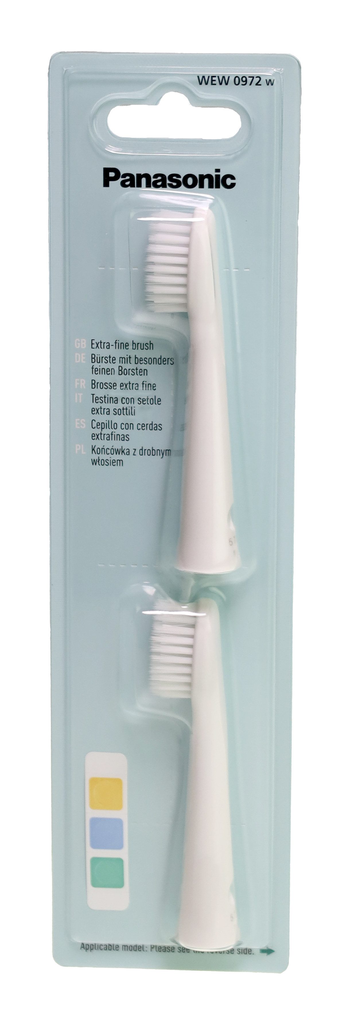 Aufsteckbürsten Panasonic WEW0972 Ersatzbürsten für EW-DM81 Schallzahnbürste