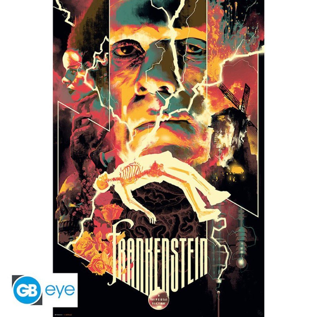 ABYstyle Poster Poster 91,5 x 61 cm Universal Monsters - Frankenstein, Maxi Poster von Abystyle 91,5 x 61 cm