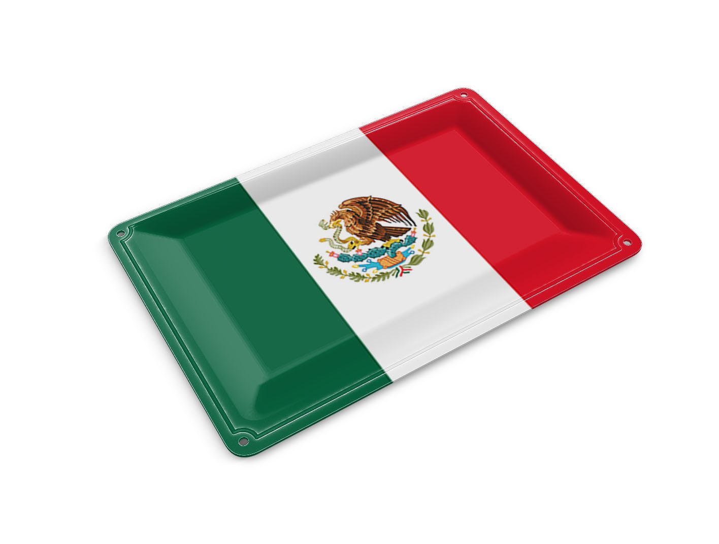 Femer GmbH Postkarte Flagge Mexikos 14x10 cm Flag of Mexico, unfrankiert