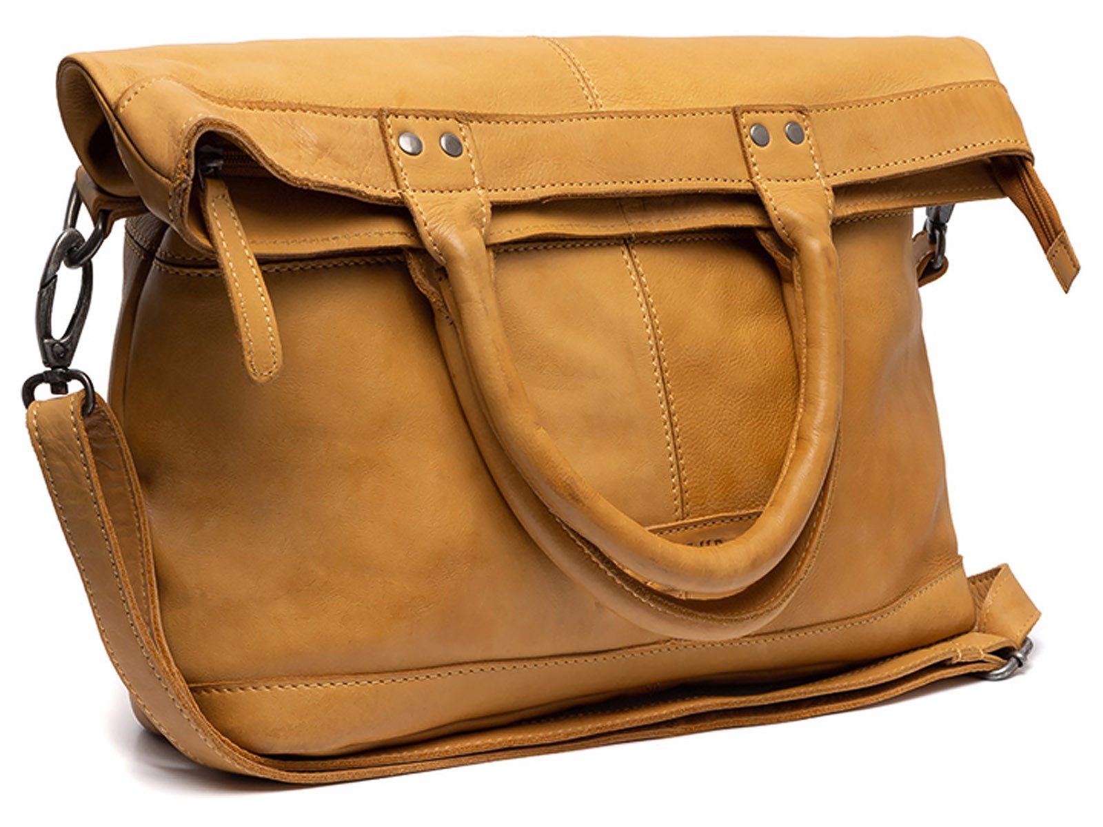 The Chesterfield Brand Shopper C38.0198 Ontario Shopper (1-tlg), Washed Waxed Leder