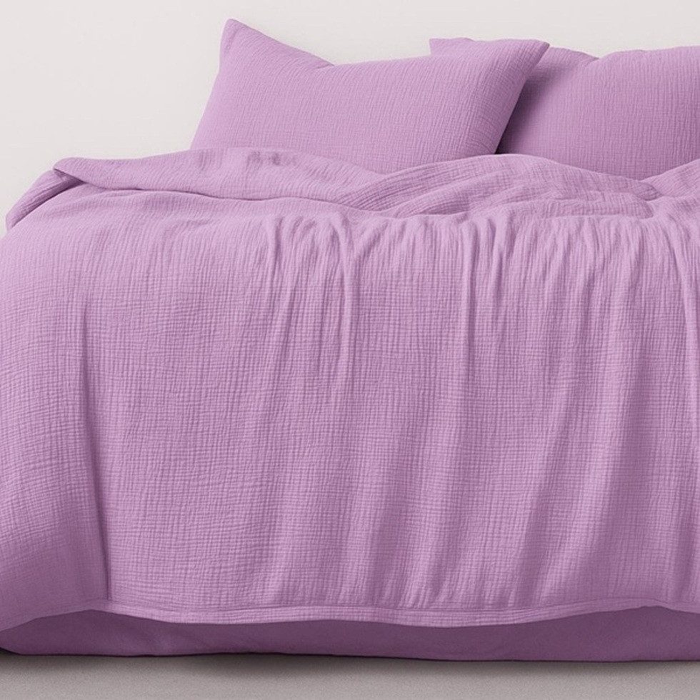 Musselin Welt Bettwäsche Musselin Bettwäsche aus Biobaumwolle in Fuchsia mi günstig online kaufen