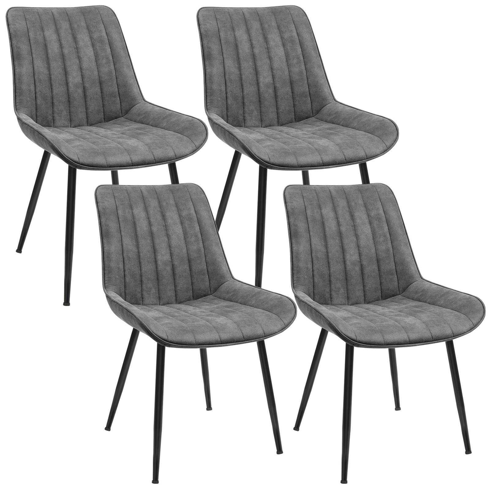 SONGMICS Esszimmerstuhl (4 St), Küchenstuhl, Samt,Polsterstuhl, günstig online kaufen
