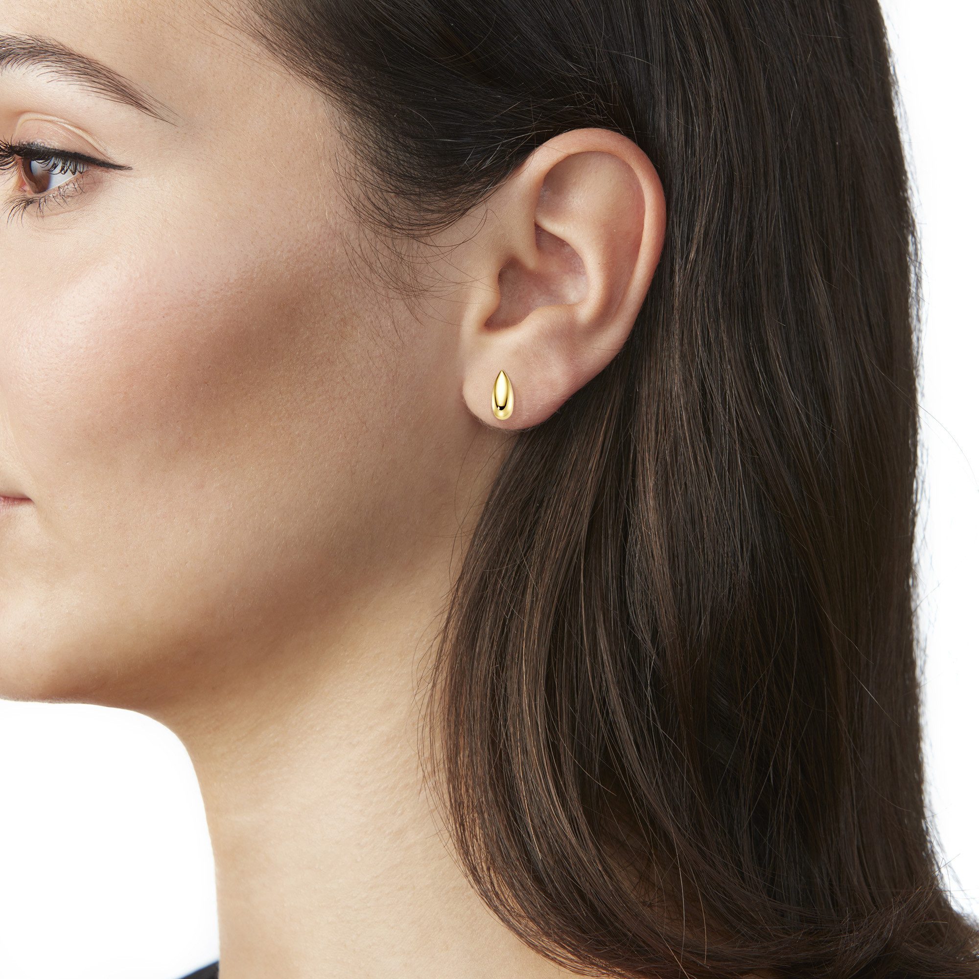 Luigi Merano Paar Ohrstecker Tropfen, Gold 375