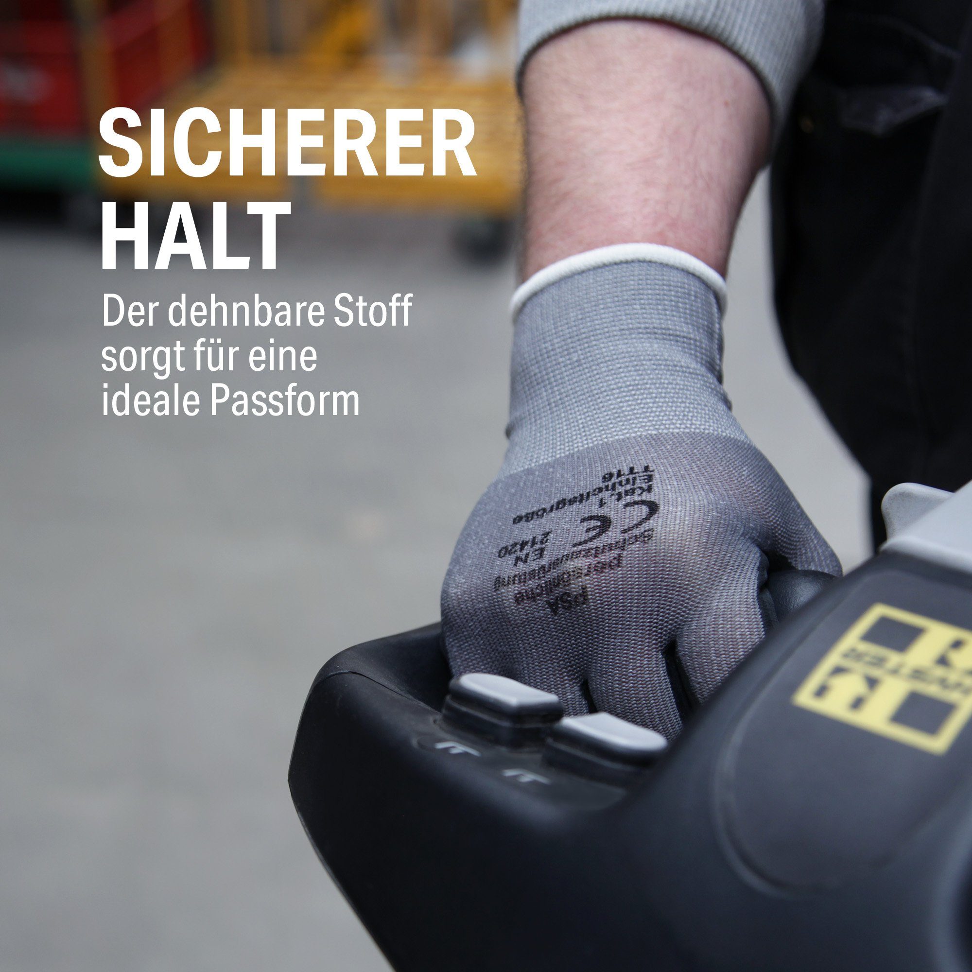 Bestlivings Arbeitshandschuh-Set "FLEX PRO" extra Flexibilität 10er Pack Größe 10(XL), 40% Polyester 60% Latex, robust, 30 °C Maschienenwäsche