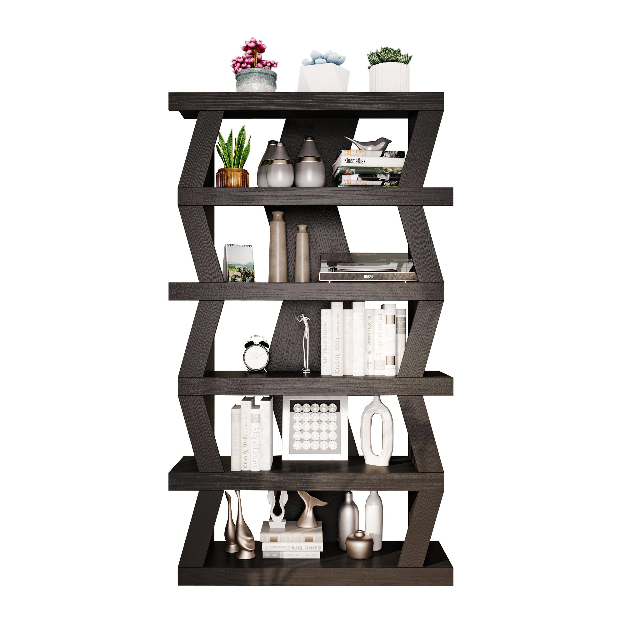 FUFU&GAGA Bücherregal Vitrine mit offenen Fächern, günstig online kaufen