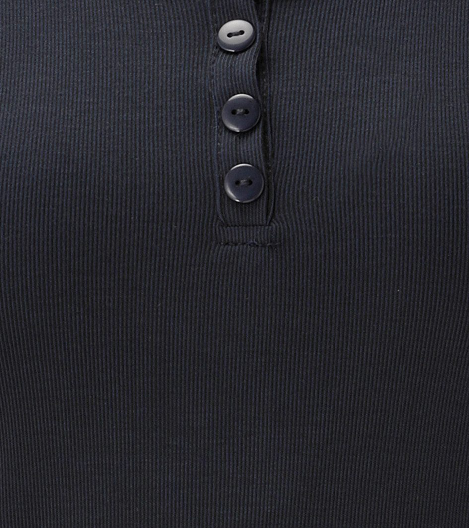 Aniston CASUAL Langarmshirt mit gewellter Spitze am Rundhals-Ausschnitt - NEUE KOLLEKTION – Bild 5 von 5