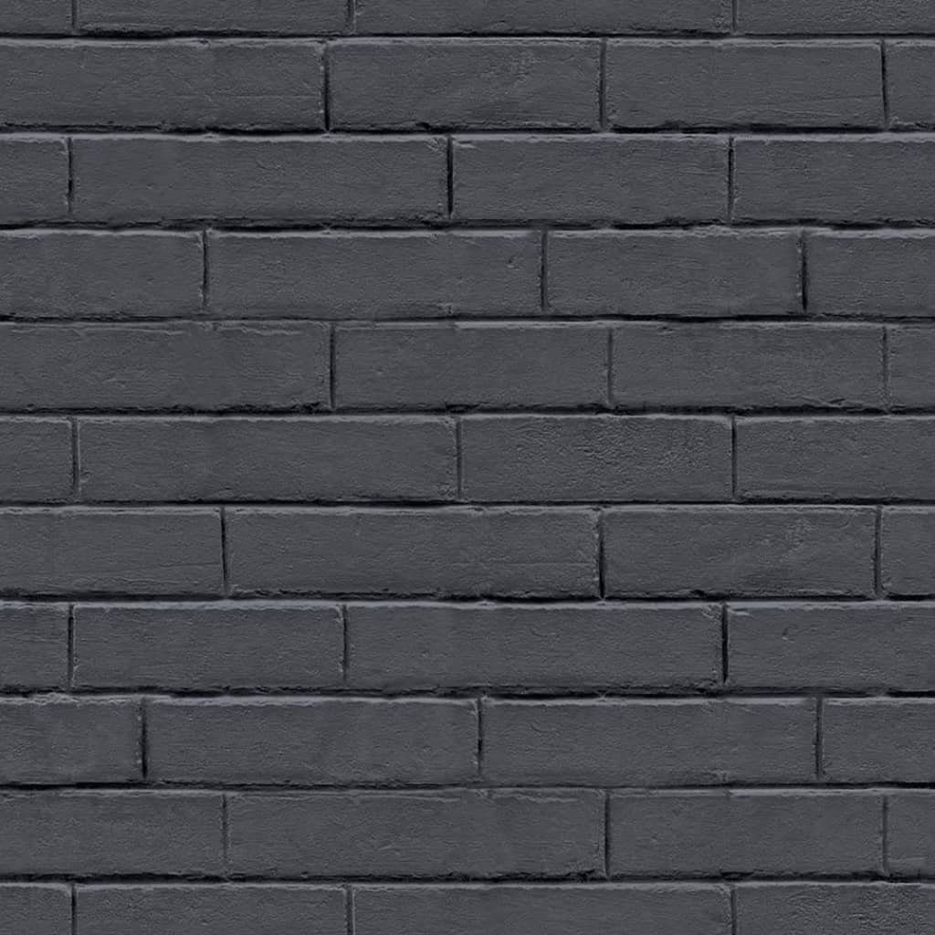 Noordwand Fototapete Good Vibes Tapete Chalkboard Brick Wall Schwarz und  Grau, (1 St)