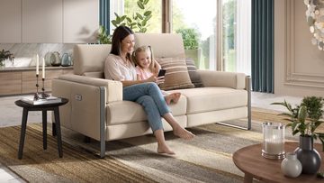 Sofanella 2-Sitzer Sofanella 2-Sitzer MILO Stoffsofa Designersofa Couch in Schwarz
