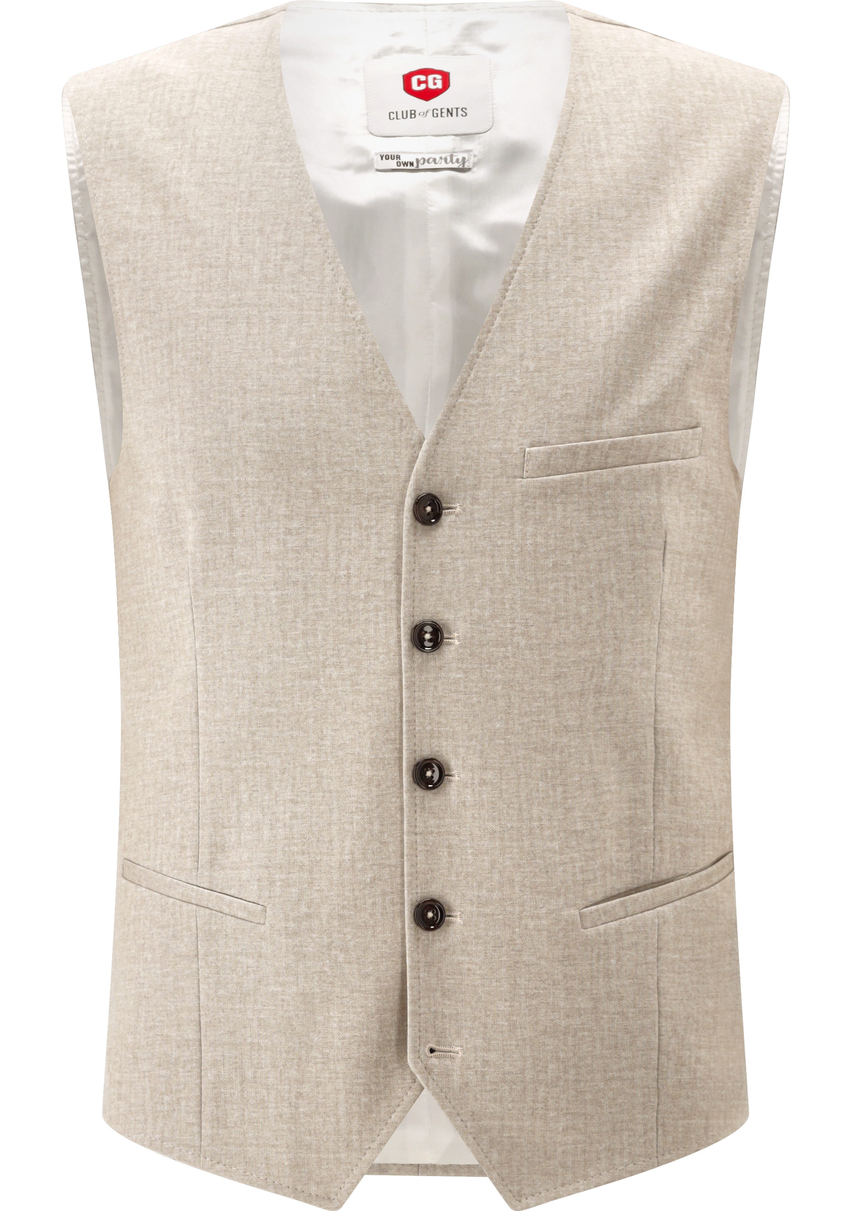 CG Club of Gents Anzugweste CG Plum-J