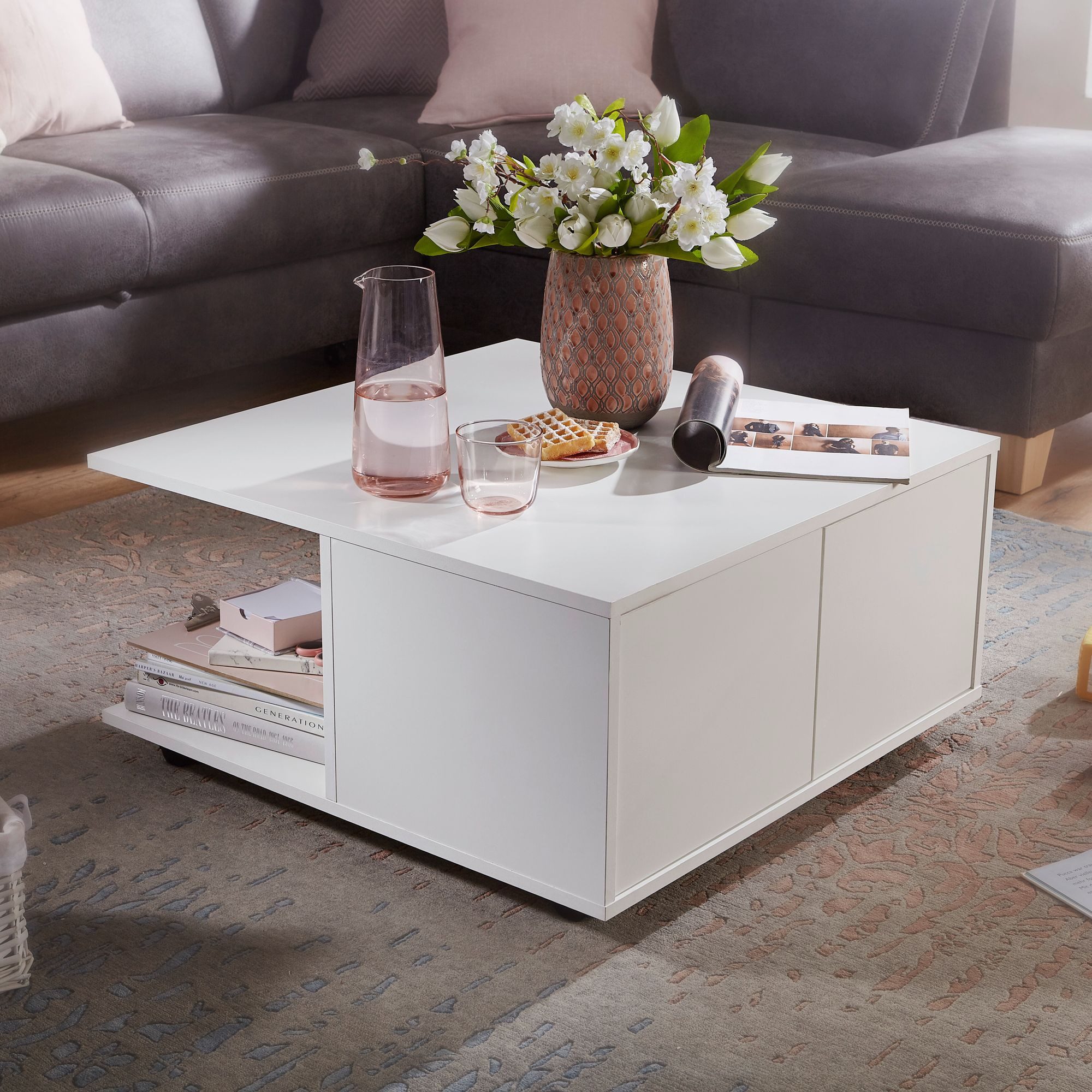 KADIMA DESIGN Couchtisch Design Couchtisch 70x70 günstig online kaufen