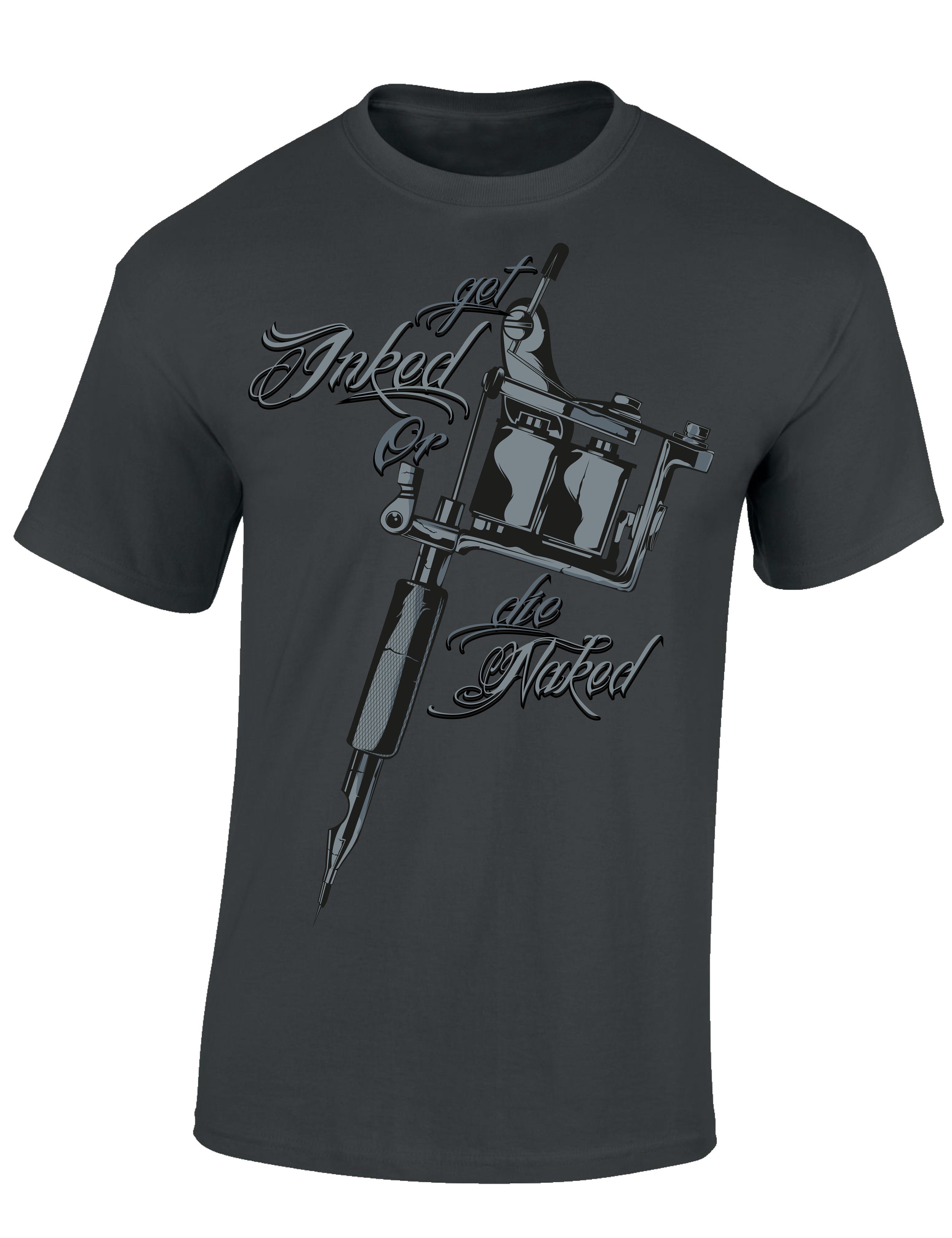 Baddery Print-Shirt "Get Inked Or Die günstig online kaufen