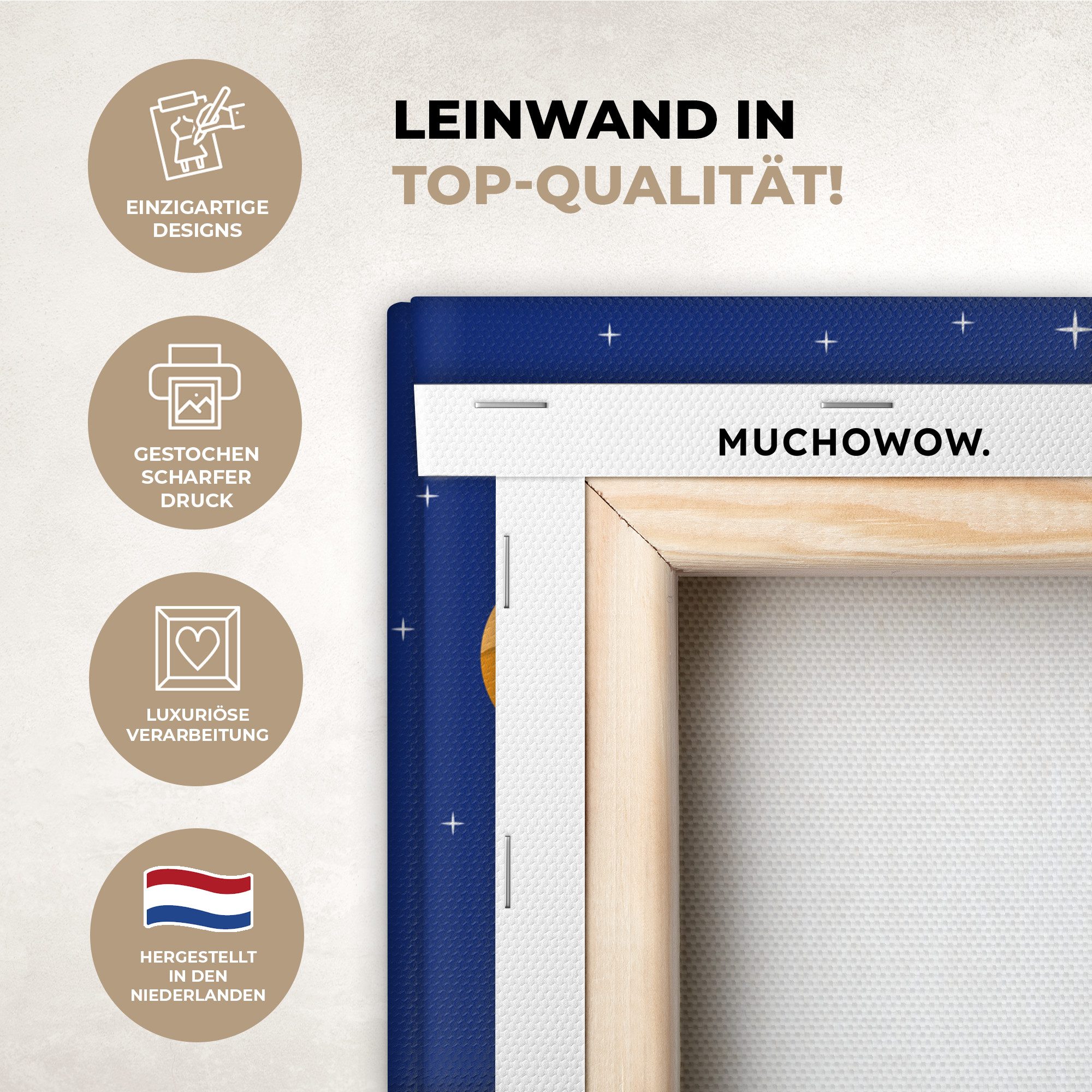 OneMillionCanvasses® Leinwandbild Rakete - Weltraum - günstig online kaufen