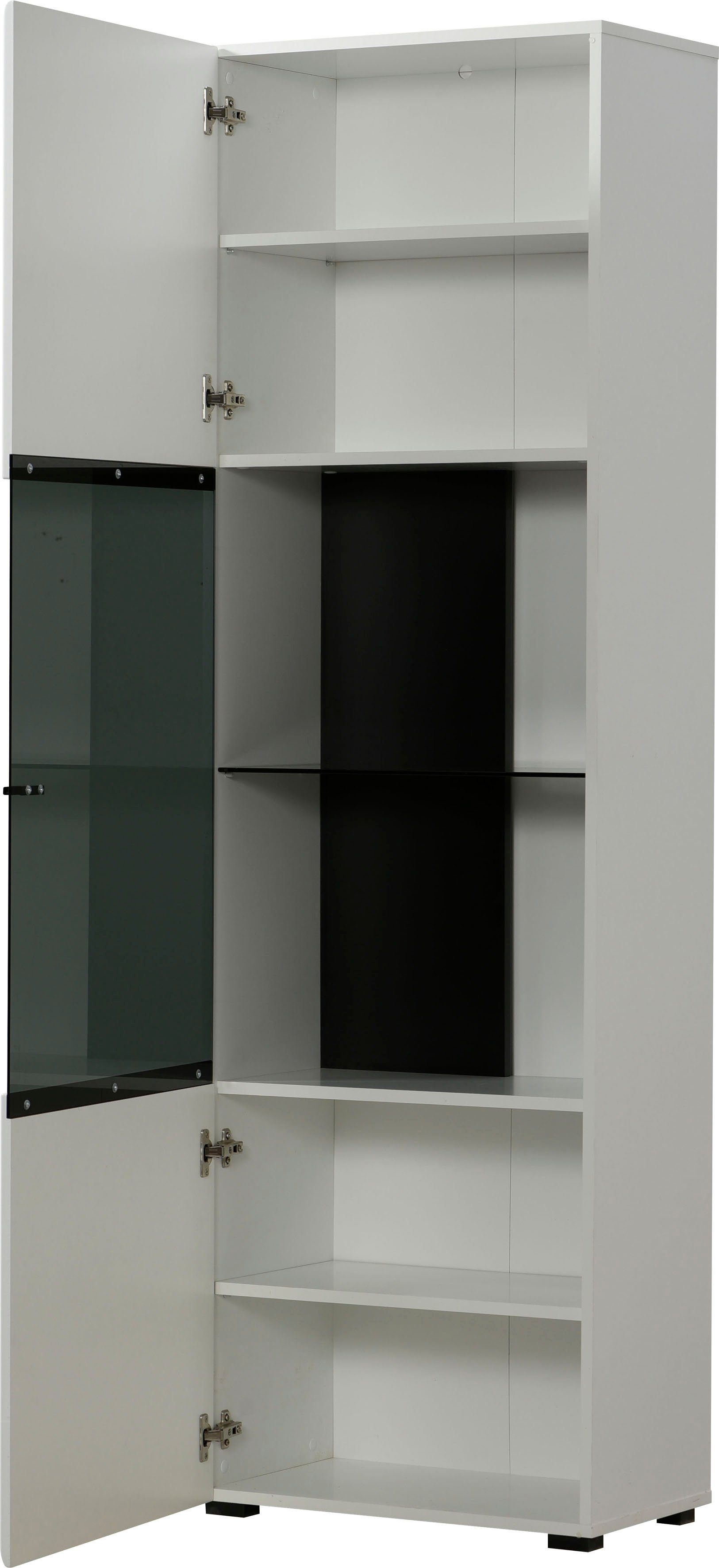 INOSIGN Vitrine Trentino Höhe ca. 190 cm, Soft-Close-Funktion, Hochglanzfronten