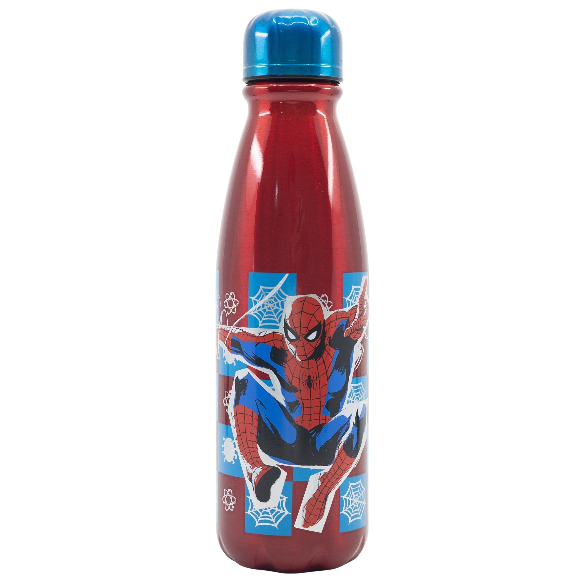MARVEL Trinkflasche Marvel Spiderman ALU - Sportflasche Wasserflasche 600 ml