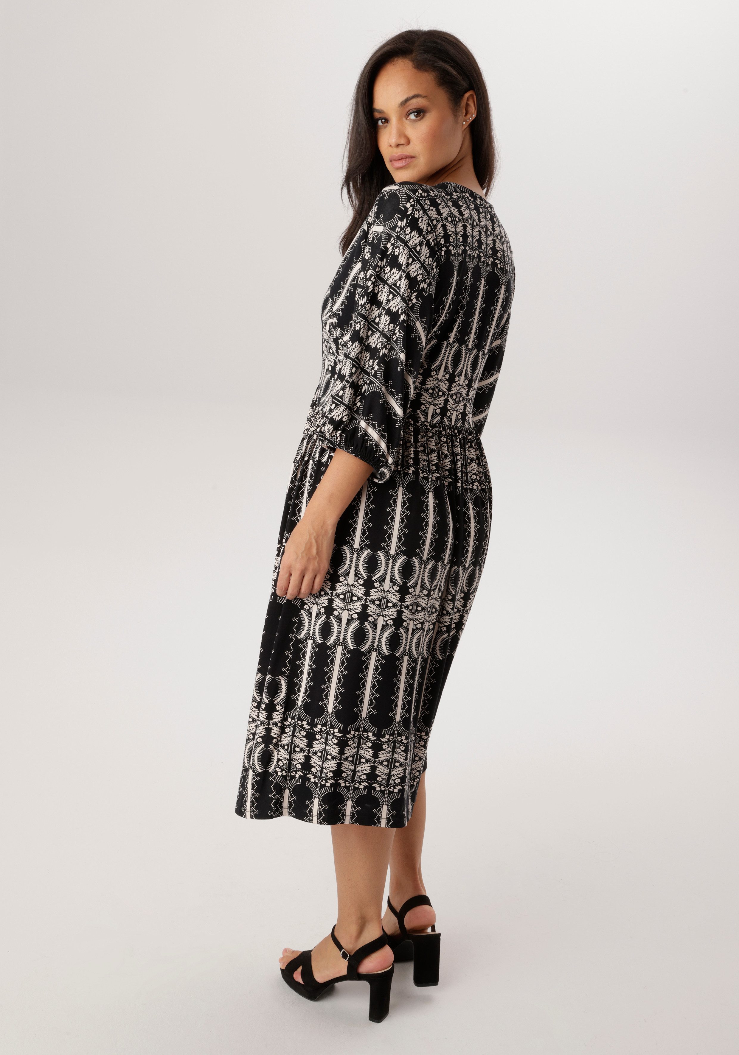 Aniston PLUS Jerseykleid in Wickeloptik