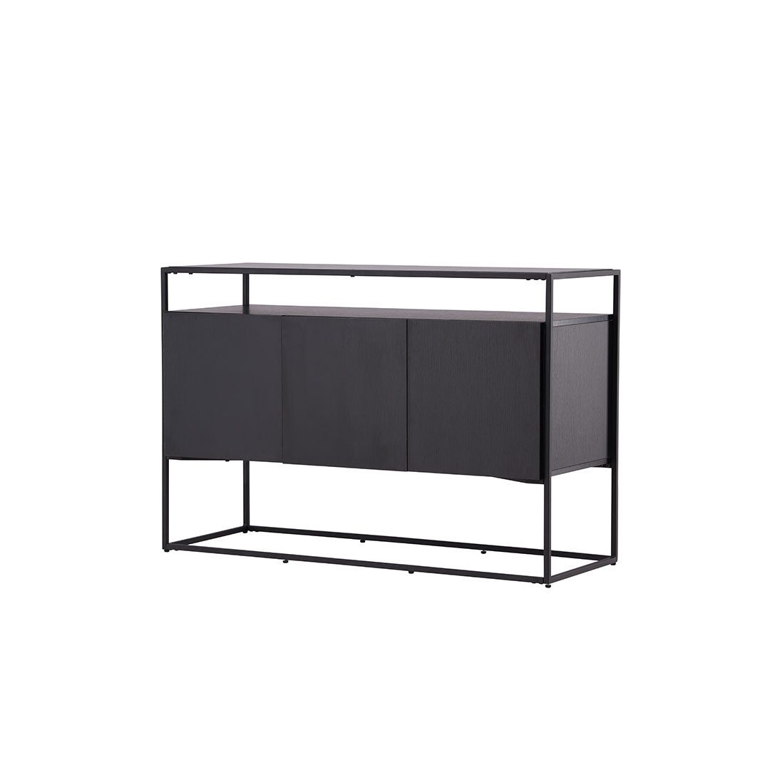 ebuy24 Sideboard Kingsport Sideboard 3 Türen schwarz.