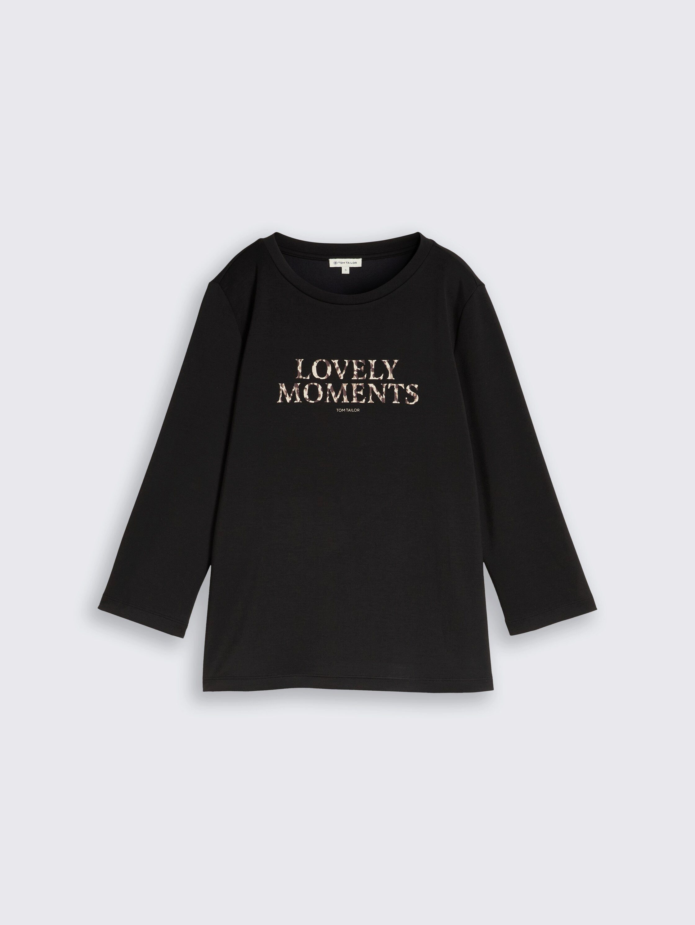 TOM TAILOR 3/4-Arm-Shirt Loose Somemrshirt mit Letter-Print – Bild 5 von 5