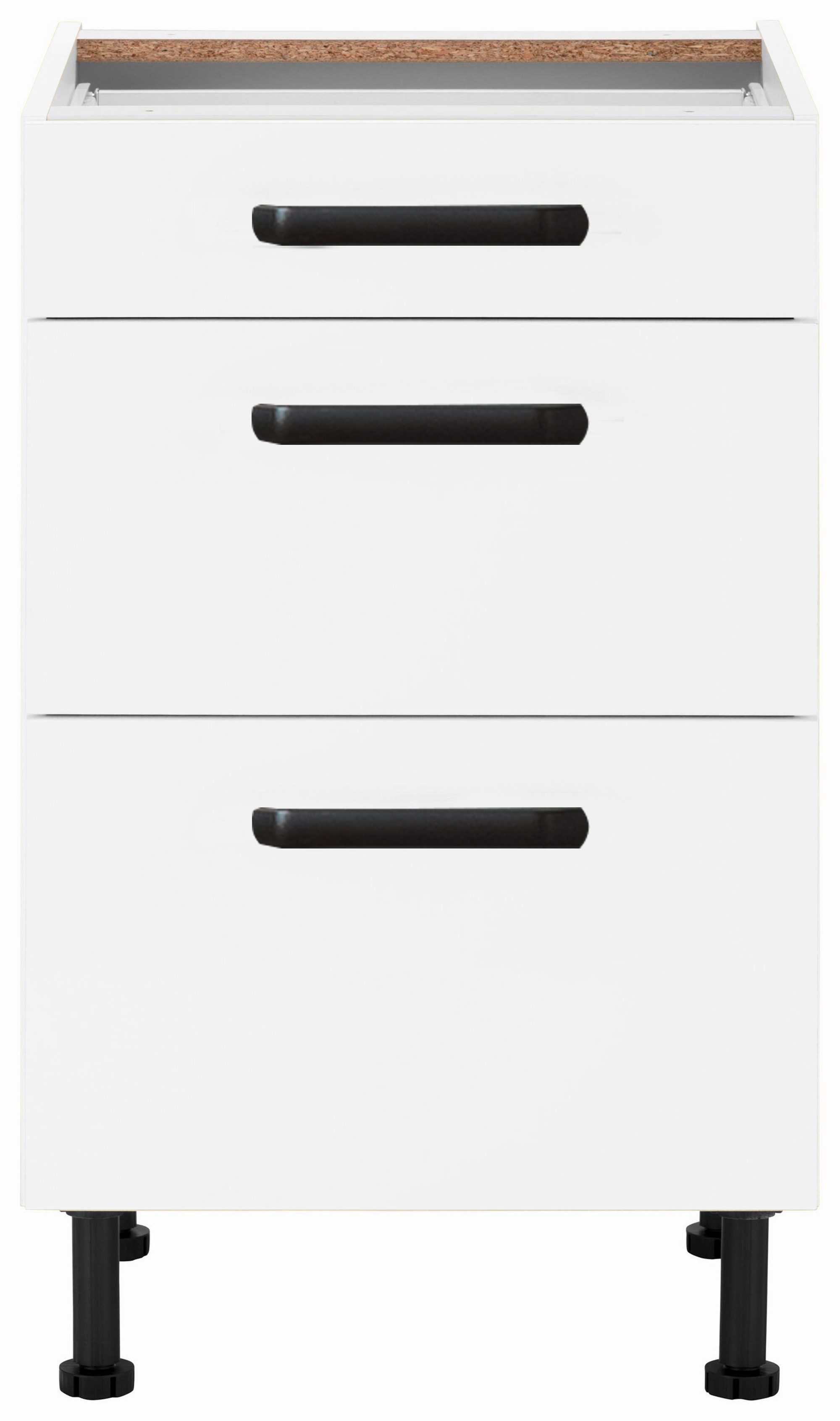 wiho Küchen Unterschrank "Simi" Soft-Close-Funktion in Schubkästen und Ausz günstig online kaufen