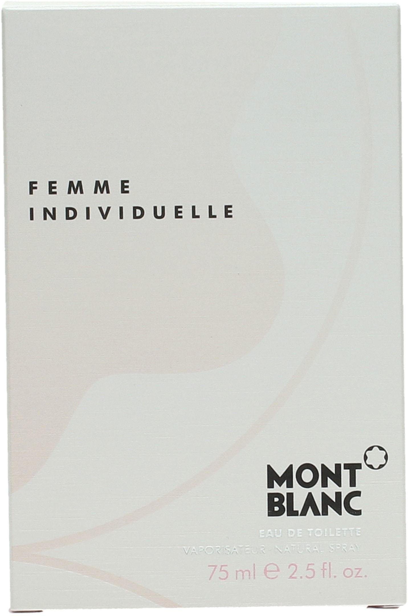 MONTBLANC Eau de Toilette Femme Individuelle, Blumig-orientalischer Damenduft mit Johannisbeere, Lotus und Vanille.