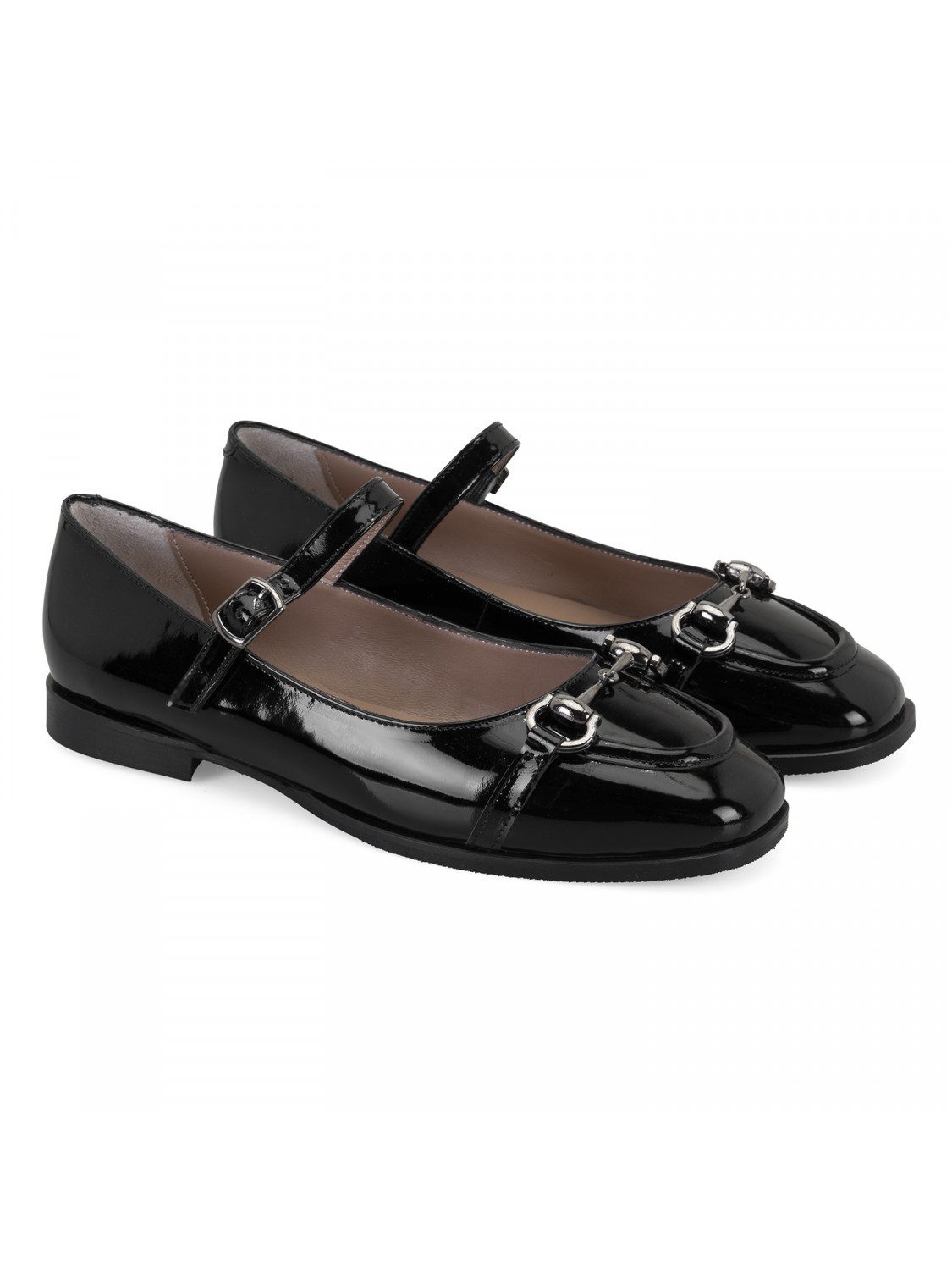 Desa Damen-Ballerinas aus Lackleder – Flacher Absatz, atmungsaktiv Ballerina