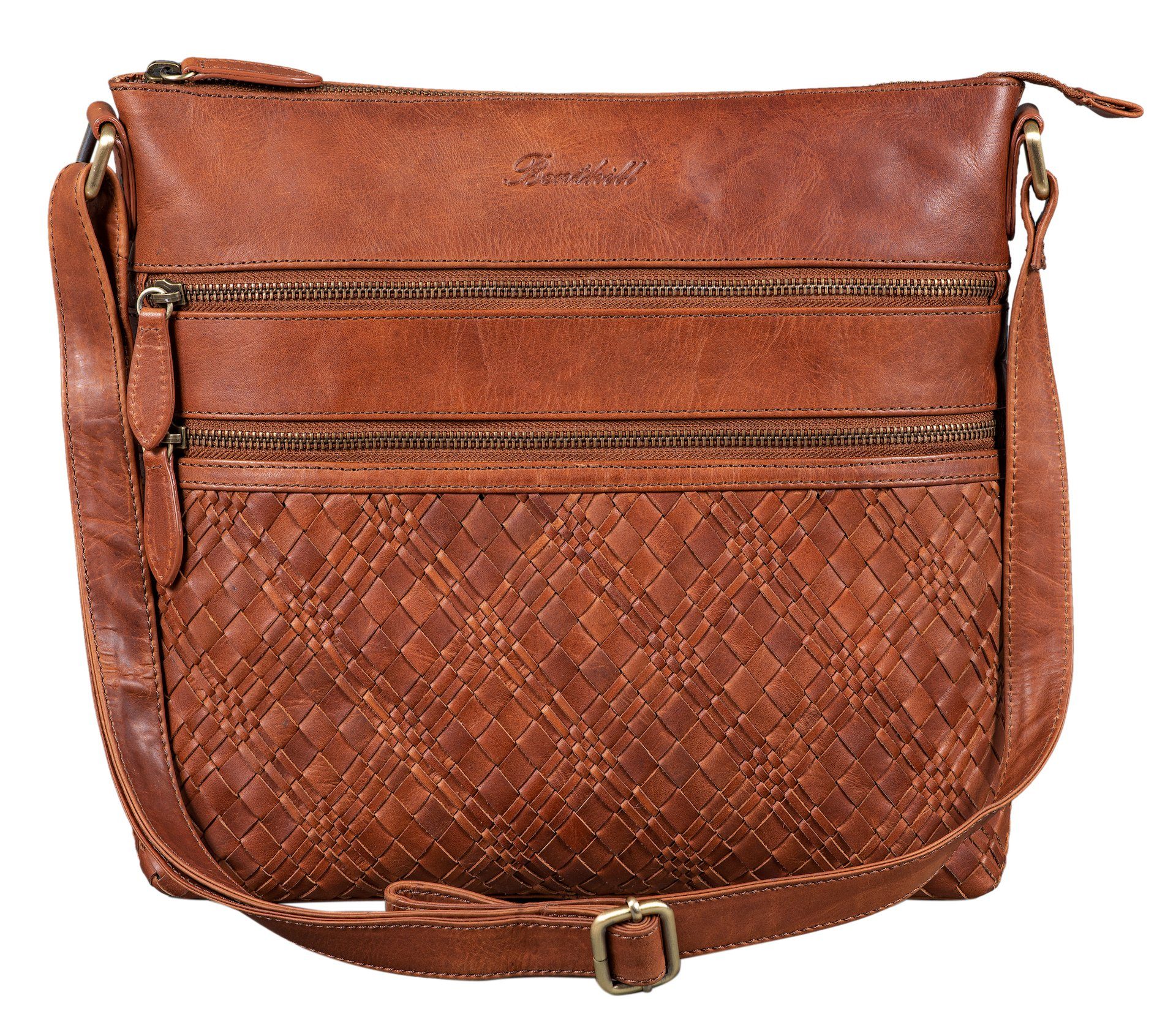 Benthill Umhängetasche Damen Echt Leder Schultertasche günstig online kaufen