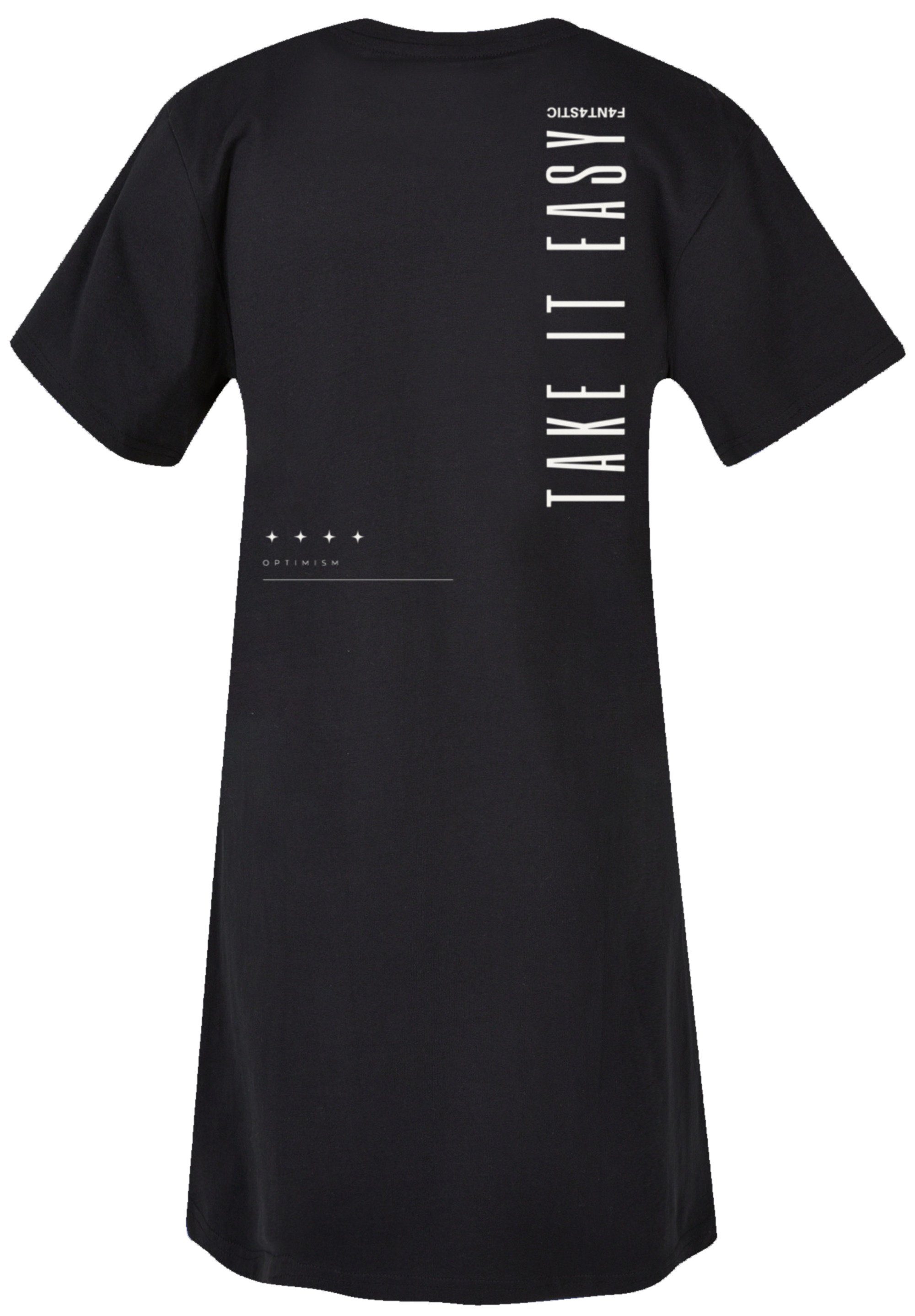 F4NT4STIC Shirtkleid Take It Easy Text günstig online kaufen