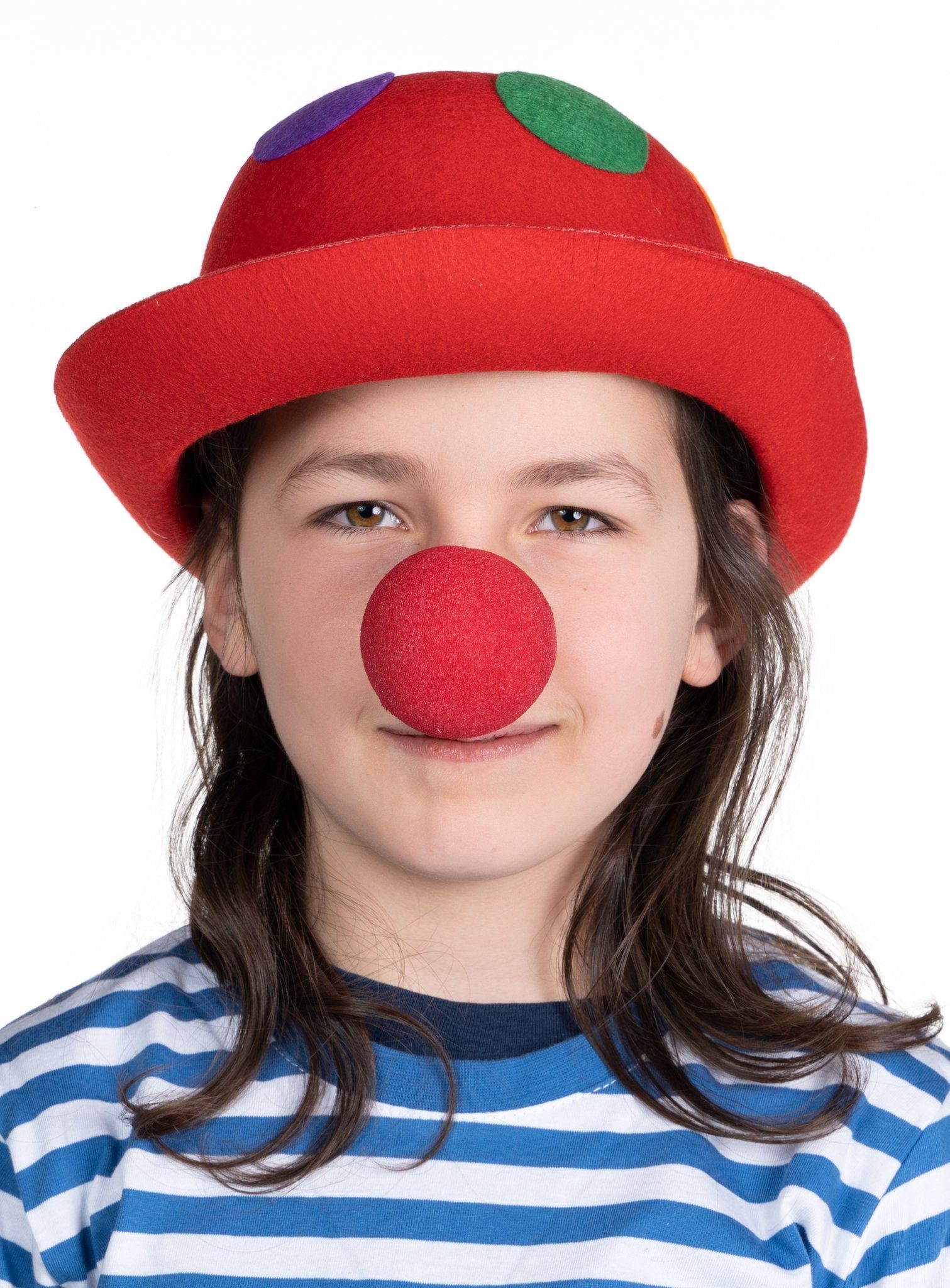 Fun World Kostüm Clownsnase Karneval Clown Zubehör Faschingskostüm