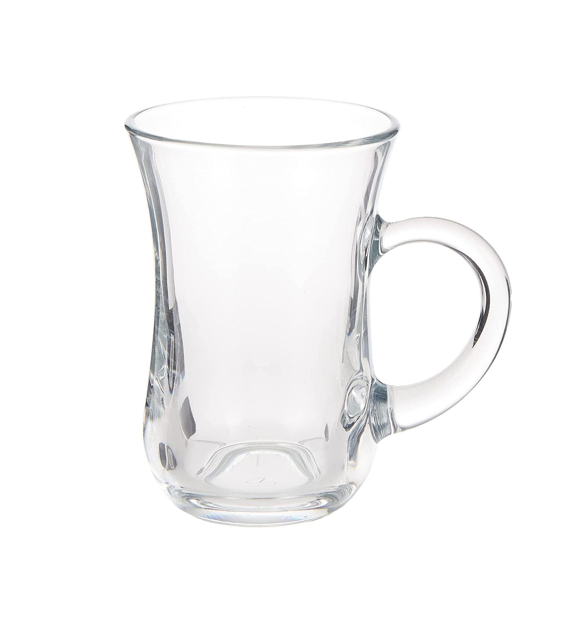 Pasabahce Teeglas Keyif Teegläser mit Henkel 145 ml - 6er-Set, 6-tlg., Glas