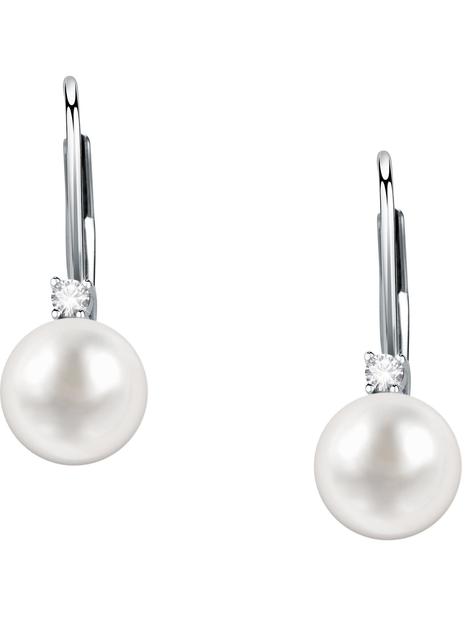 FAVS Paar Ohrhänger FAVS Damen-Ohrhänger 925er Silber Süßwasserperle günstig online kaufen