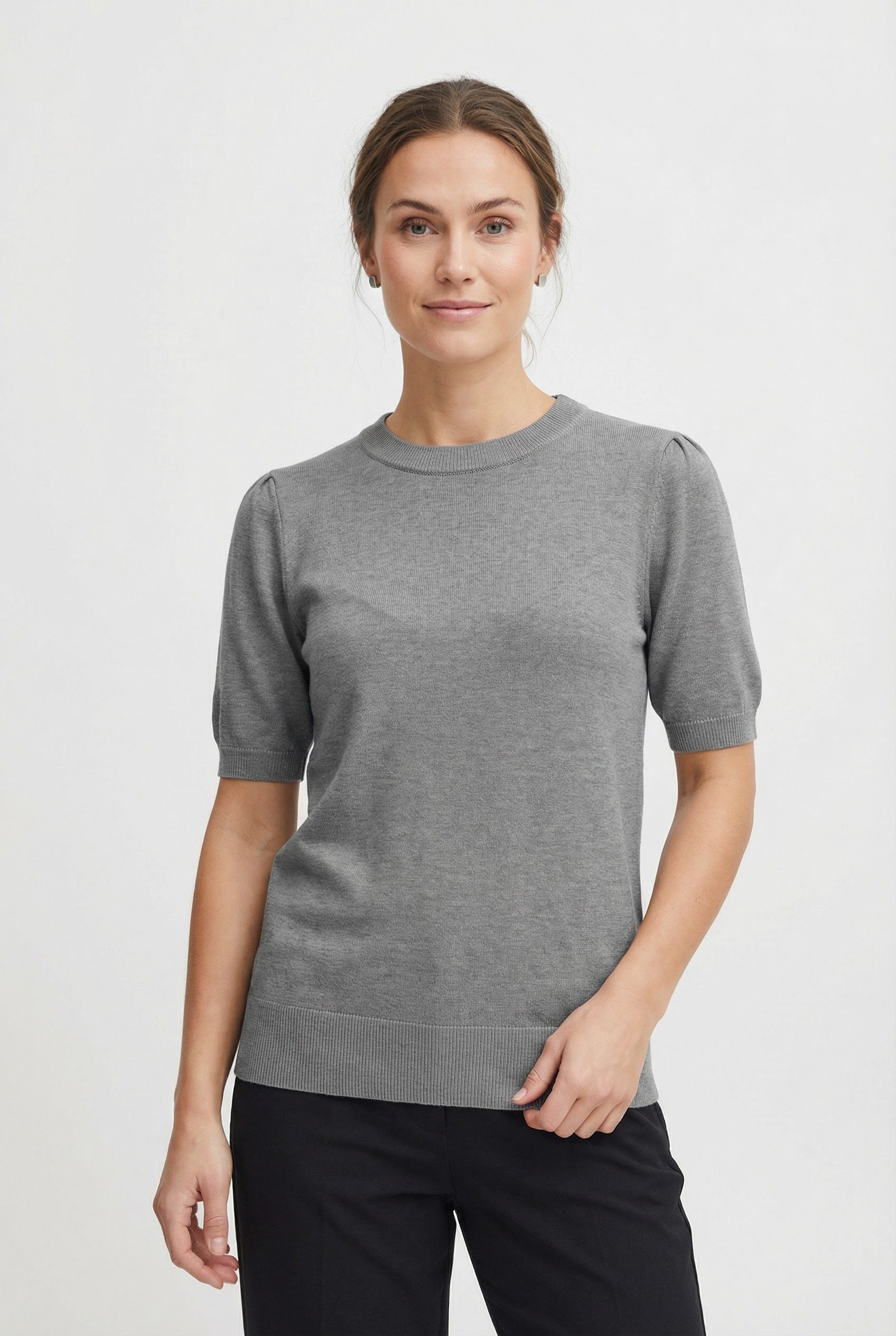 Saint Tropez Kurzarmpullover MilaSZ SS Viskosemischung, Classic fit günstig online kaufen