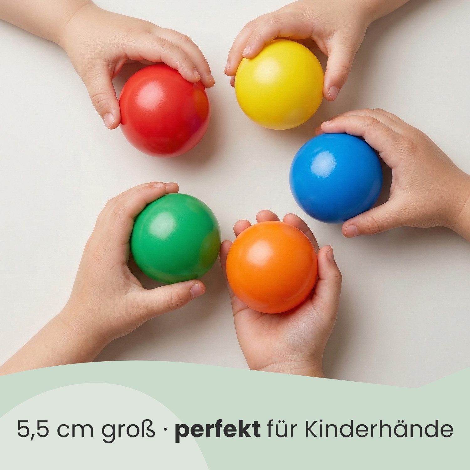LittleTom Bällebad-Bälle Baby - 120 Bunte Bälle fürs Bällebad - Geprüfte Kinder Spielbälle (120-St), Ab dem 1. Tag: Babybälle zum Greifen - Plastikbälle für den Bällepool