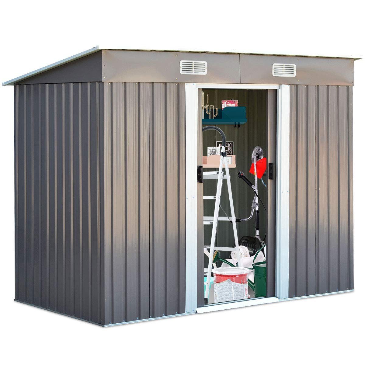 KOMFOTTEU Gerätehaus Садовые сараи, Metall 238 x 131 x 181 cm