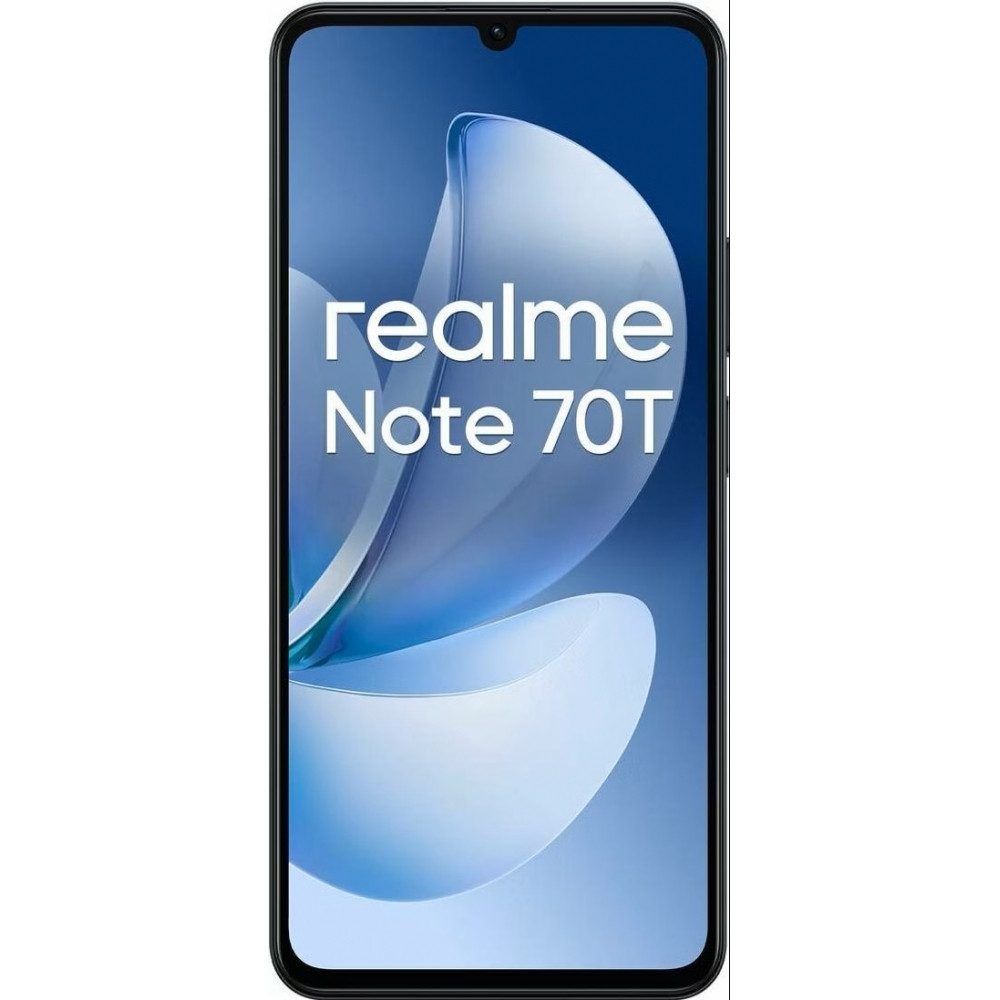 Realme Note 70T 128 GB / 4 GB - Smartphone - schwarz Smartphone (6,74 Zoll, 128 GB Speicherplatz)