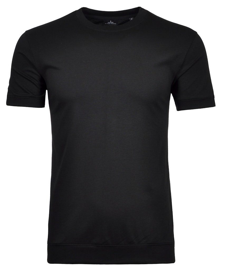 RAGMAN T-Shirt Pima T-Shirt Rundhals mit Bündchen